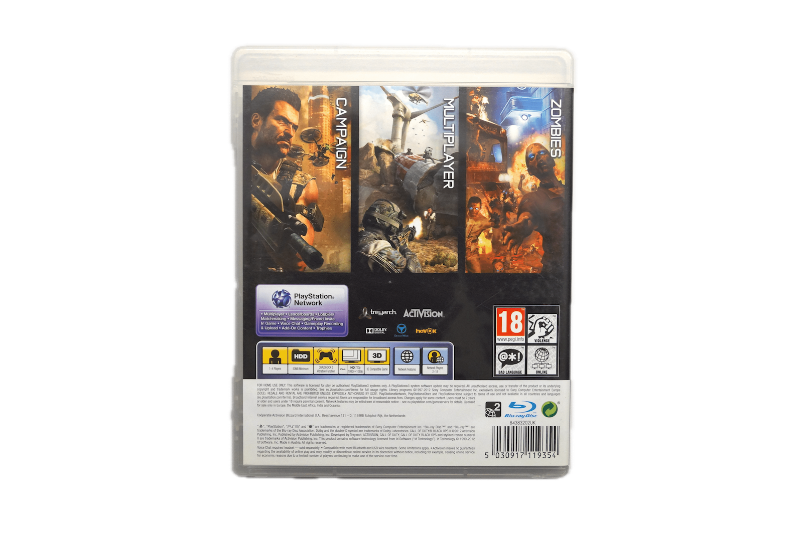 Call of Duty: Black Ops II – PS3 (Brugt) – Back cover