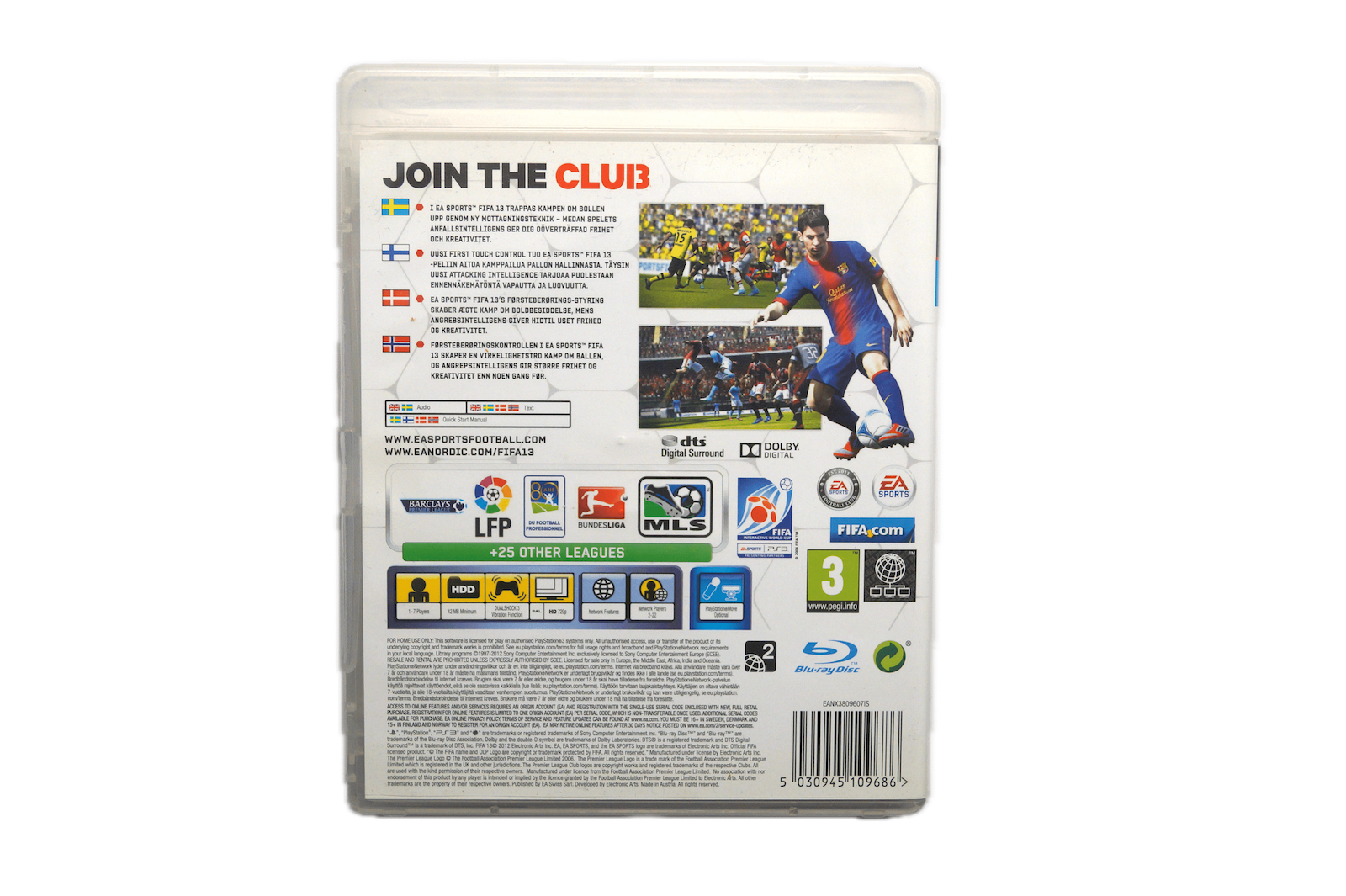 EA Sports FIFA 13 - PS3 Move (Brugt) – Back cover