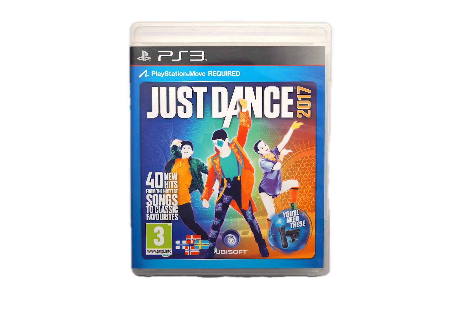 Just Dance 2017 - PS3 Move (Brugt) – Alder: PEGI 3 – PlayStation 3 – Front cover