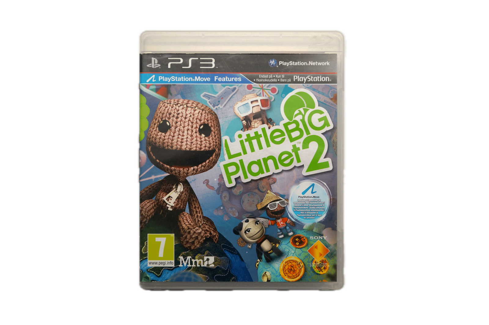 LittleBigPlanet 2 - PS3 Move (Brugt) – Alder: PEGI 7 – PlayStation 3 – Front cover