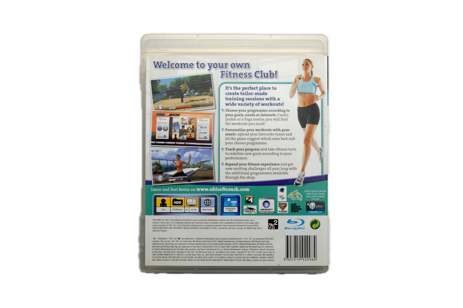 My Fitness Coach Club - PS3 Move (Brugt) – Back cover