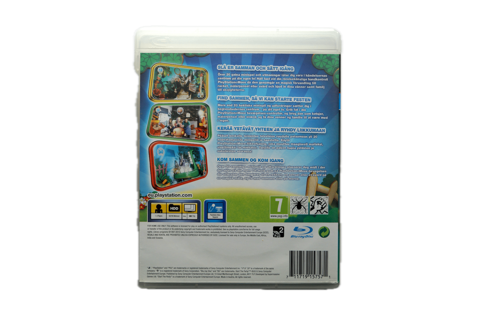Start the Party! - PS3 Move (Brugt) – Back cover