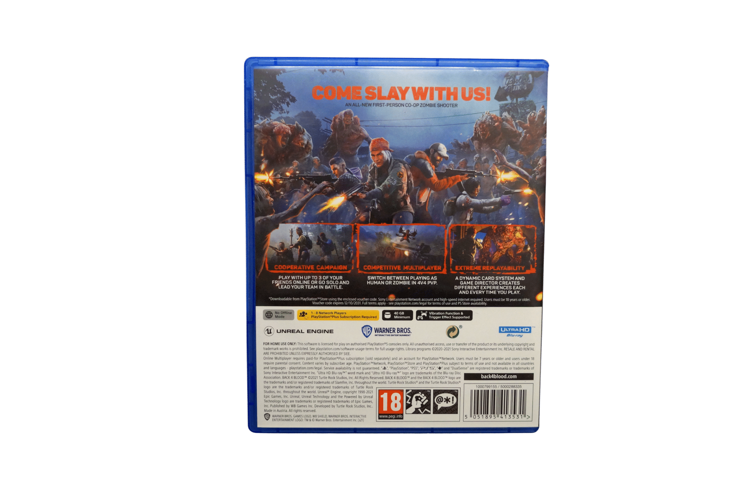 Back 4 Blood - PS5 (Brugt) – Alle varer – PlayStation 5 – Back cover