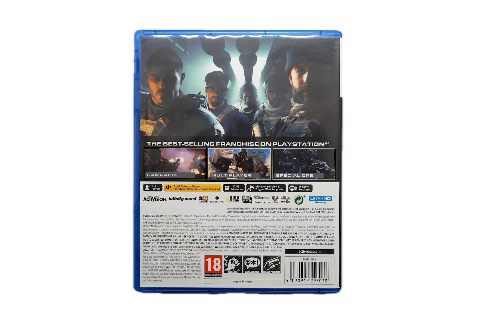 Call of Duty: Modern Warfare II - PS5 (Brugt) – Alle varer – PlayStation 5 – Back cover