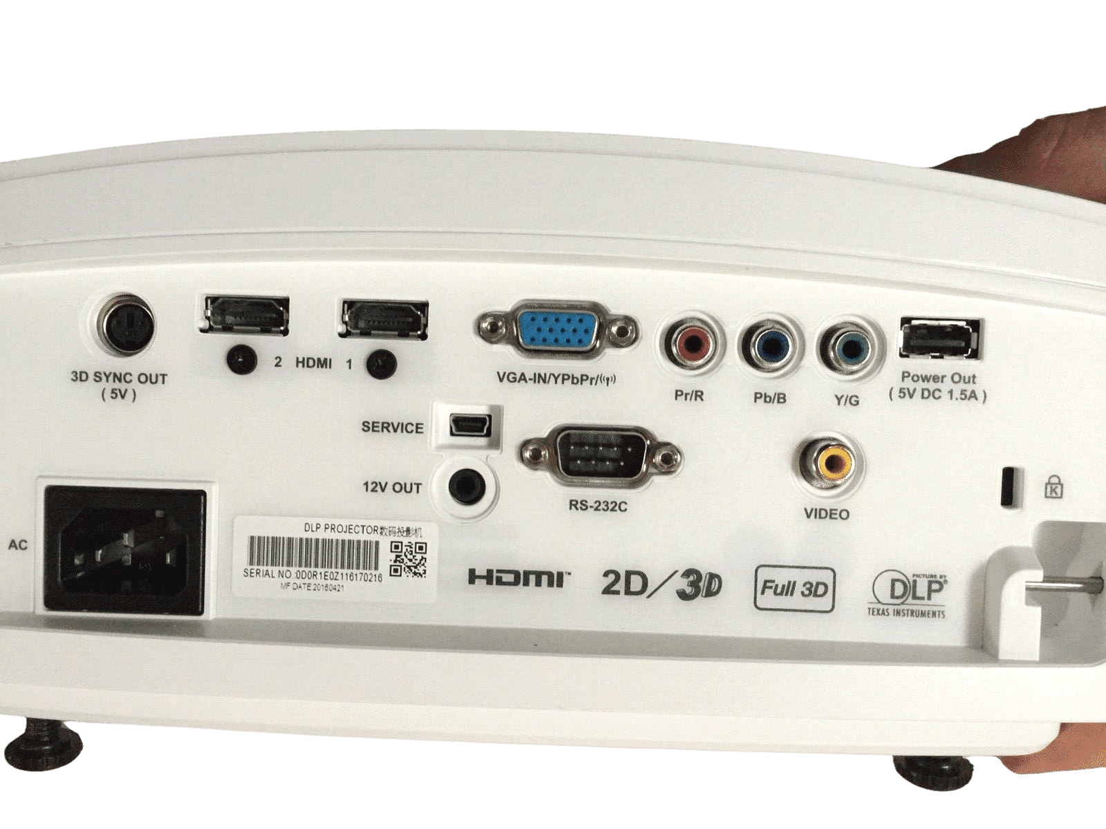 Optoma HD50 – 3D Projektor (Brugt) – Alle varer – Back cover