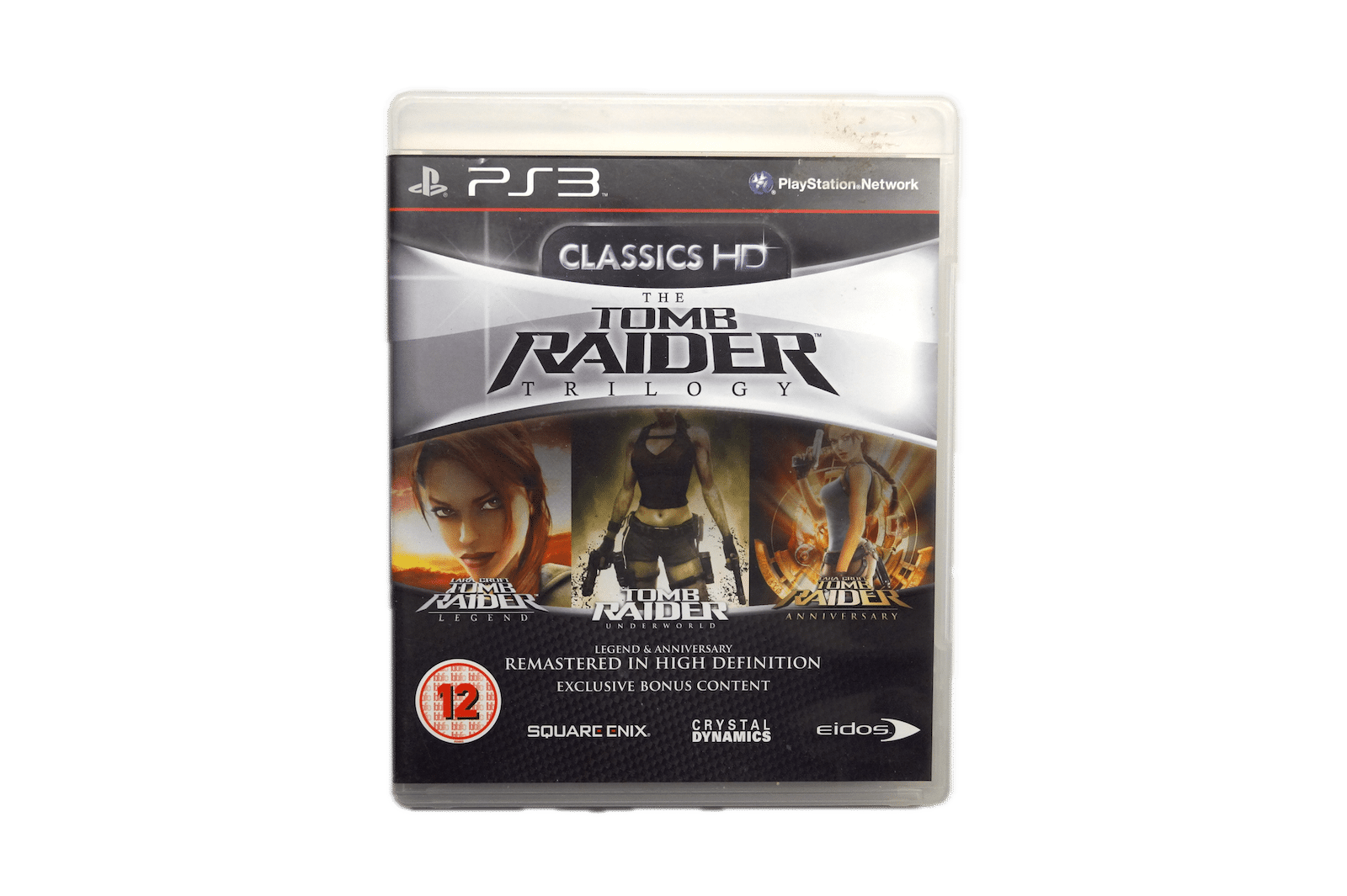 The Tomb Raider Trilogy: HD Collection - PS3 (Brugt) – Alder: PEGI 12 – PlayStation 3 – Front cover