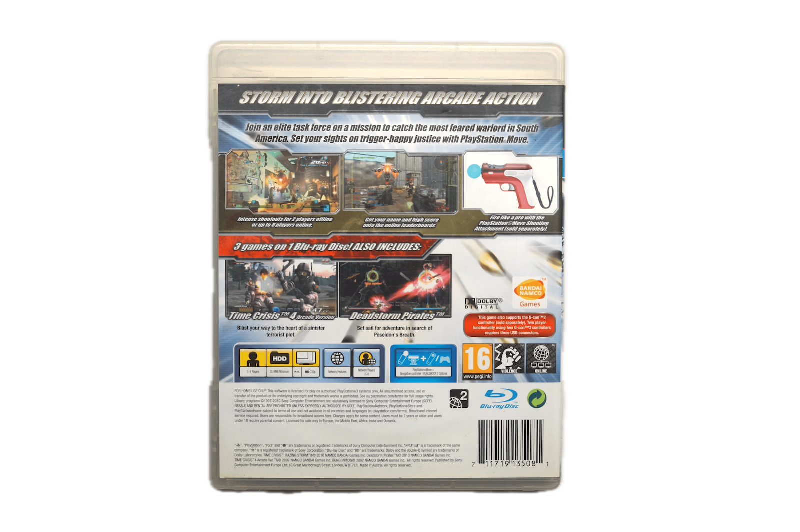Time Crisis: Razing Storm - PS3 (Brugt) – Back cover