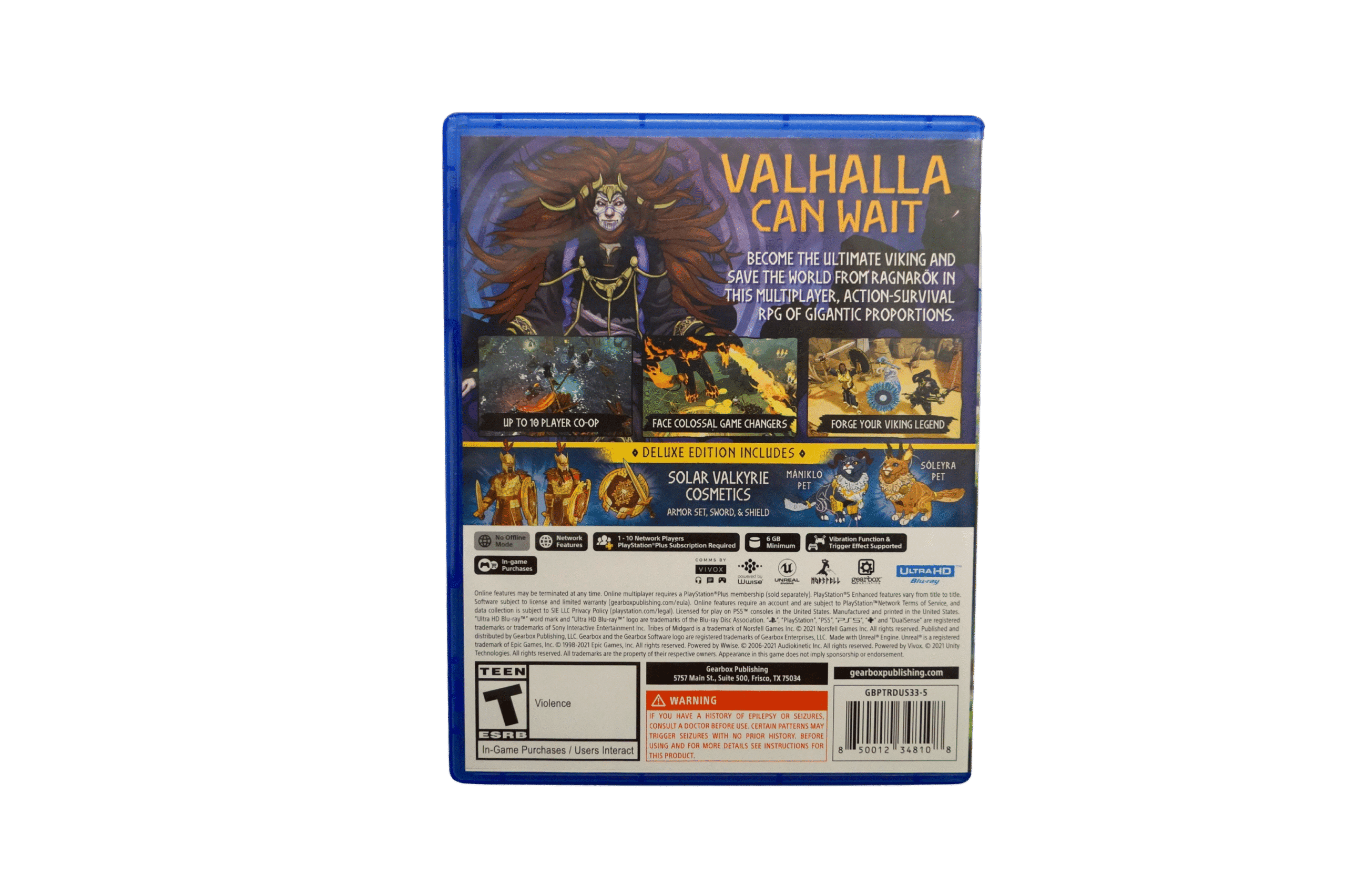 Tribes of Midgard - Deluxe Edition - PS5 (Brugt) – Alle varer – Back cover