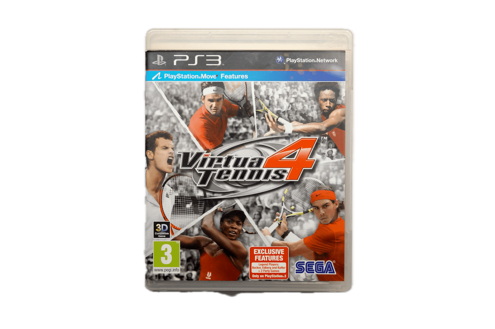 Virtua Tennis 4 - PS3 Move (Brugt) – Alder: PEGI 3 – PlayStation 3 – Front cover