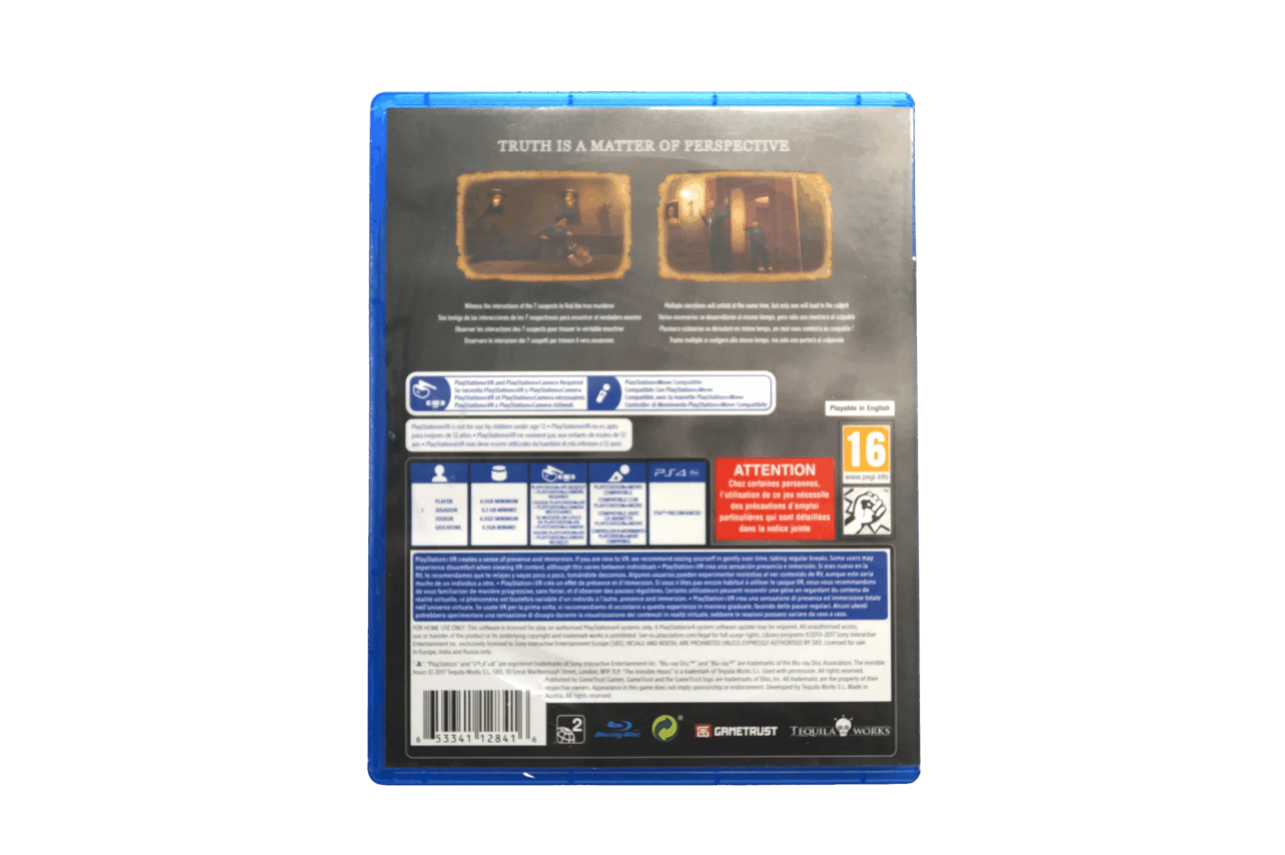 PS4 The Invisible Hours Cover