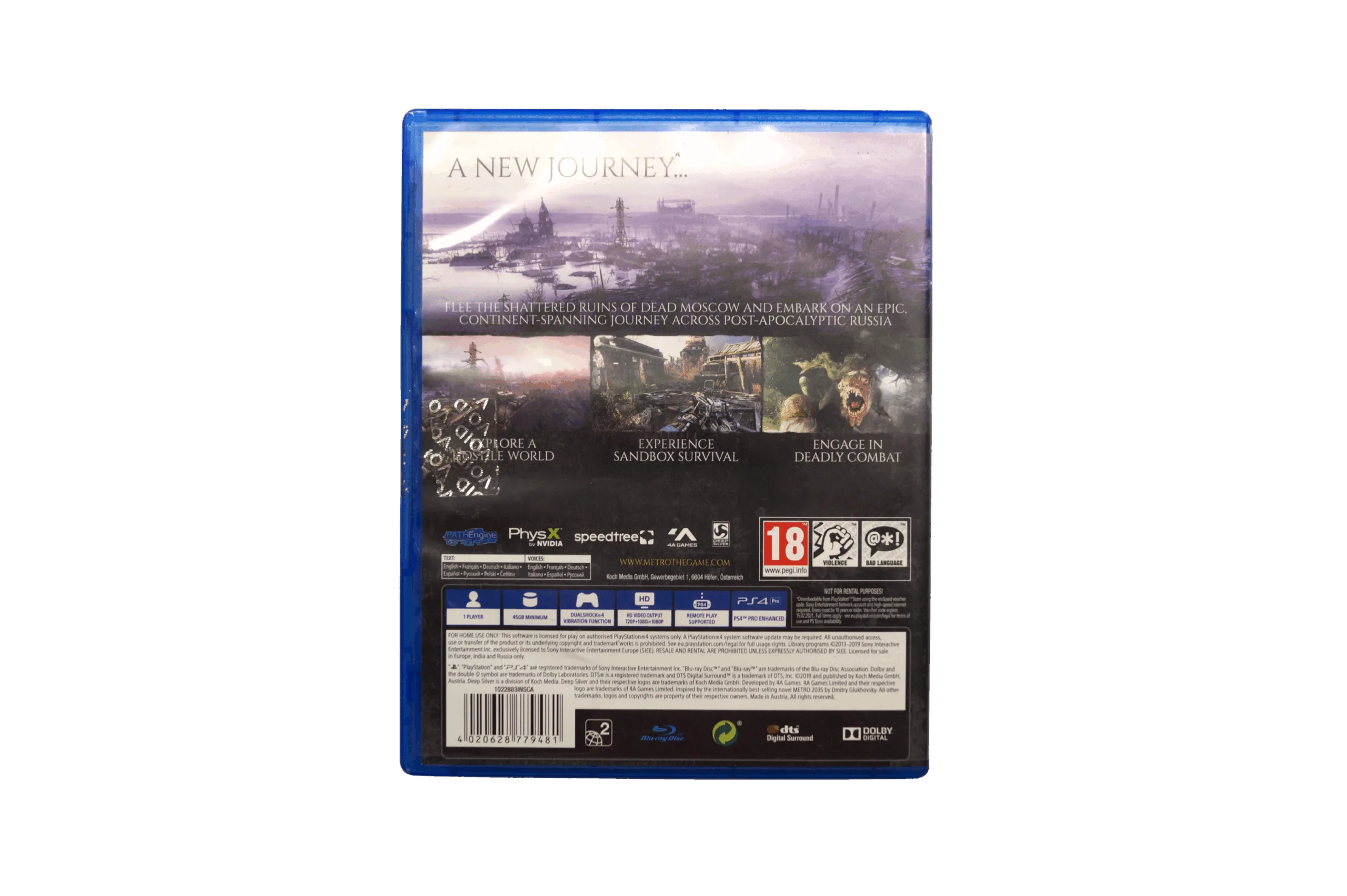 PS4 Metro Exodus Cover