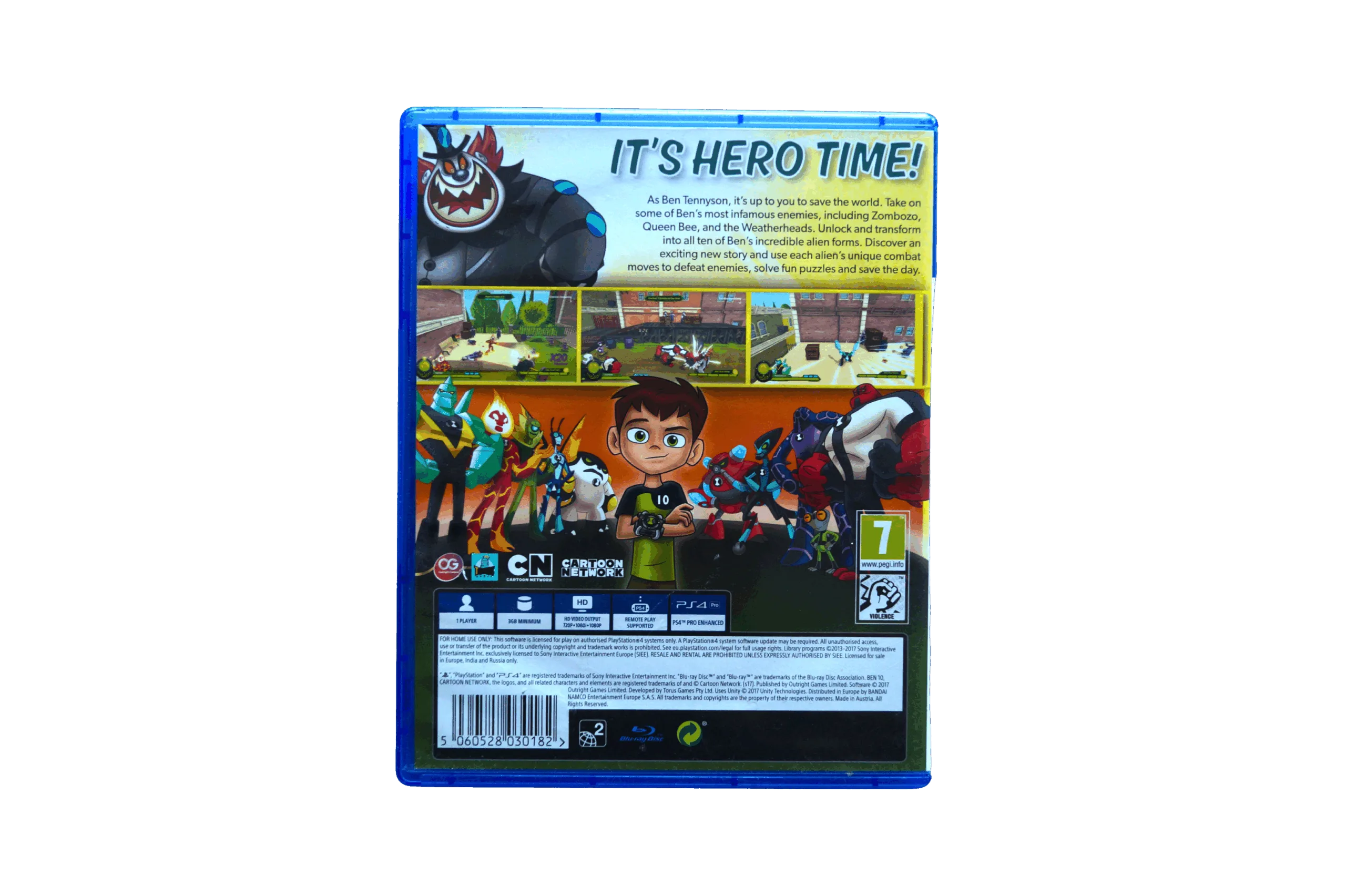 Ben 10 – PS4 (Brugt) – Back cover
