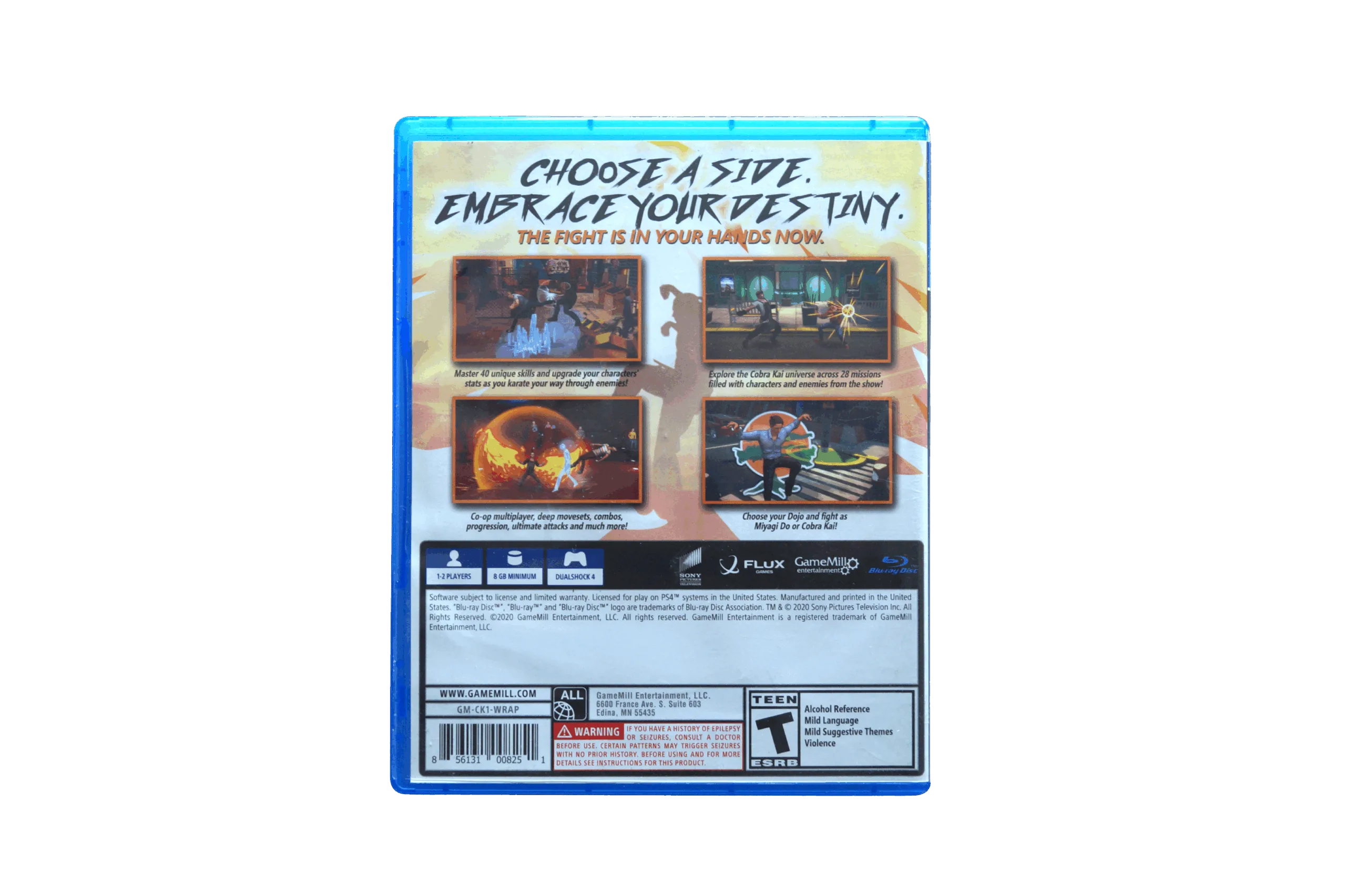 Cobra Kai: The Karate Kid Saga Continues – PS4 (Brugt) – Back cover