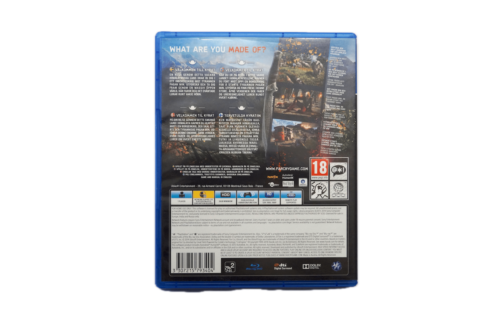 Far Cry 4 – PS4 (Brugt) – Back cover