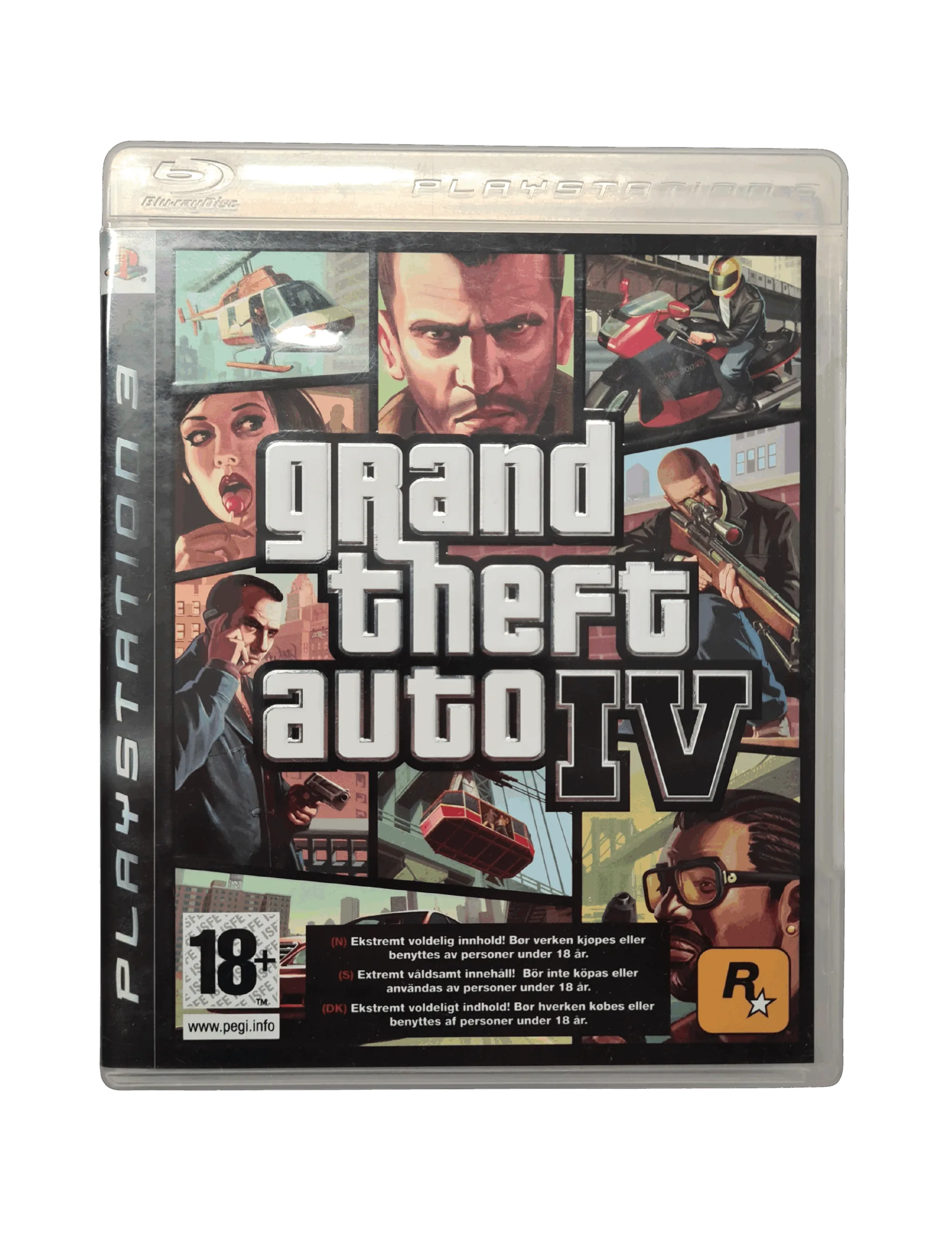 Grand Theft Auto IV - PS3 (Brugt) – Alder: PEGI 18 – PlayStation 3 – Front cover