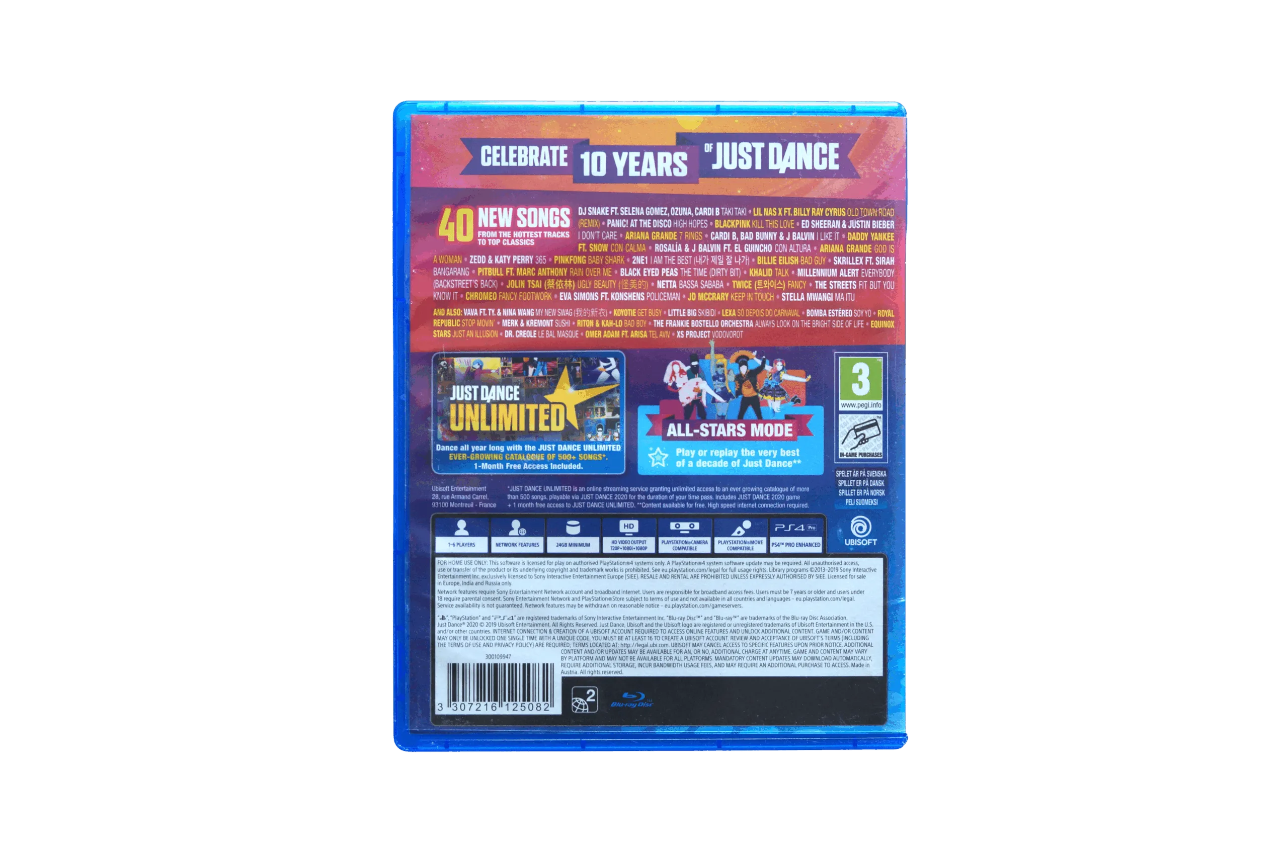 Just Dance 2020 – PS4 (Brugt) – Back cover
