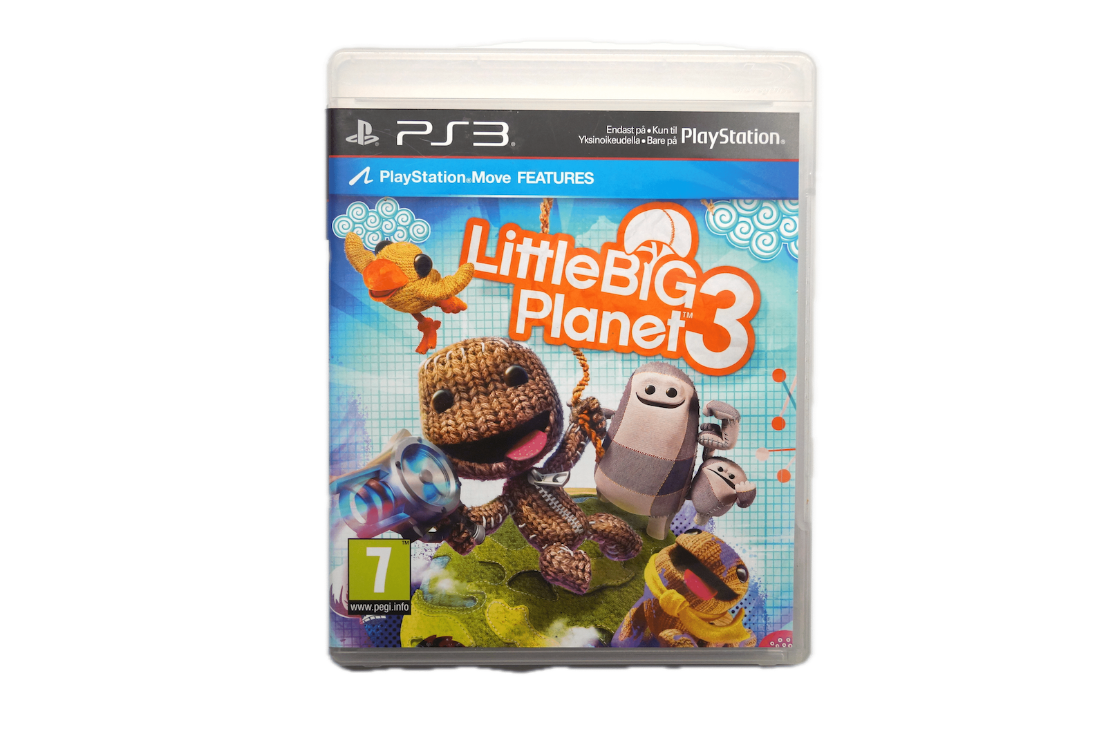 LittleBigPlanet 3 – PS3 Move (Brugt) – Alder: PEGI 7 – PlayStation 3 – Front cover