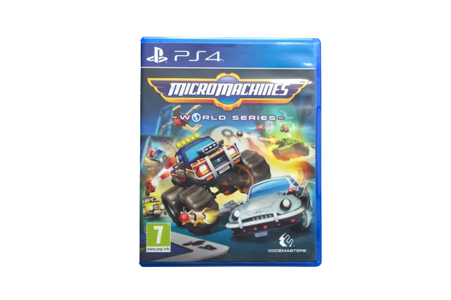 Micro Machines World Series – PS4 (Brugt) – Alder: PEGI 7 – PlayStation 4 – Front cover