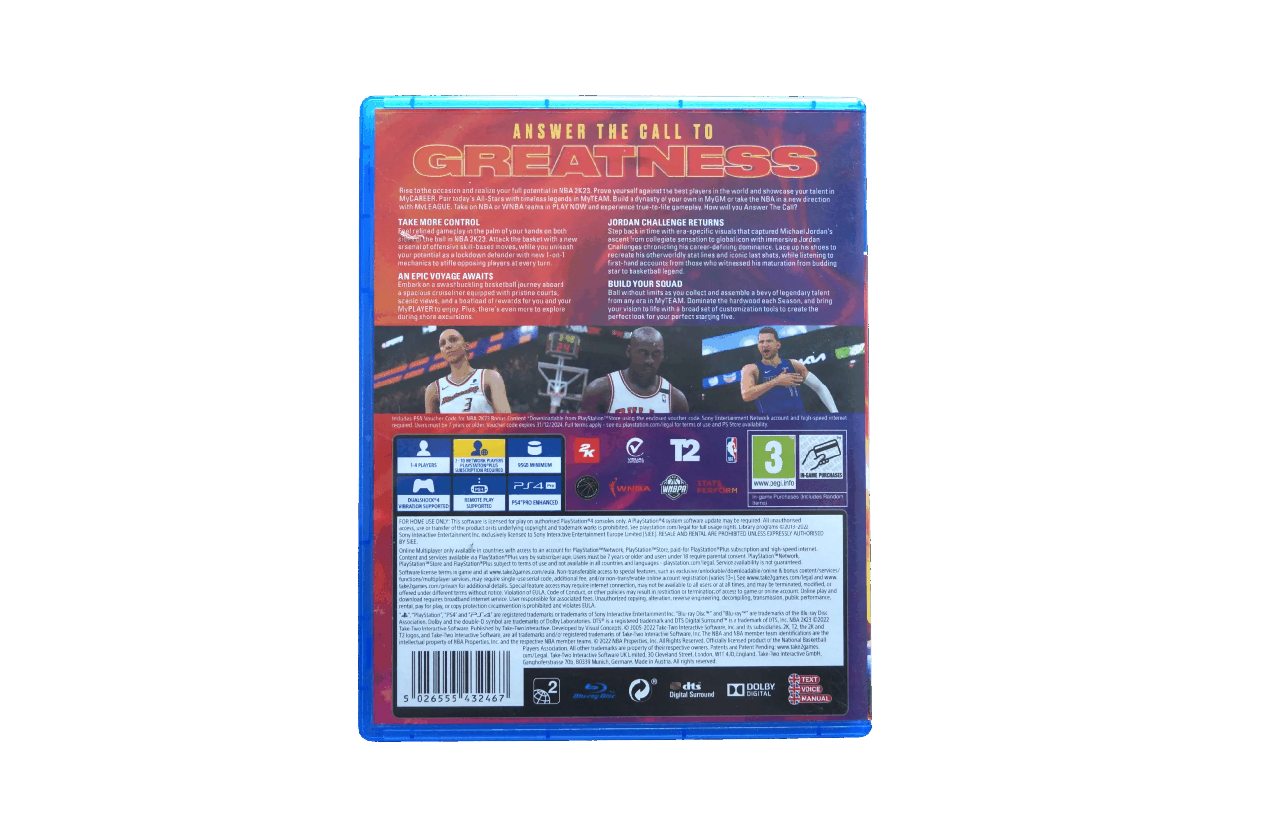 NBA 2K23 – PS4 (Brugt) – Back cover