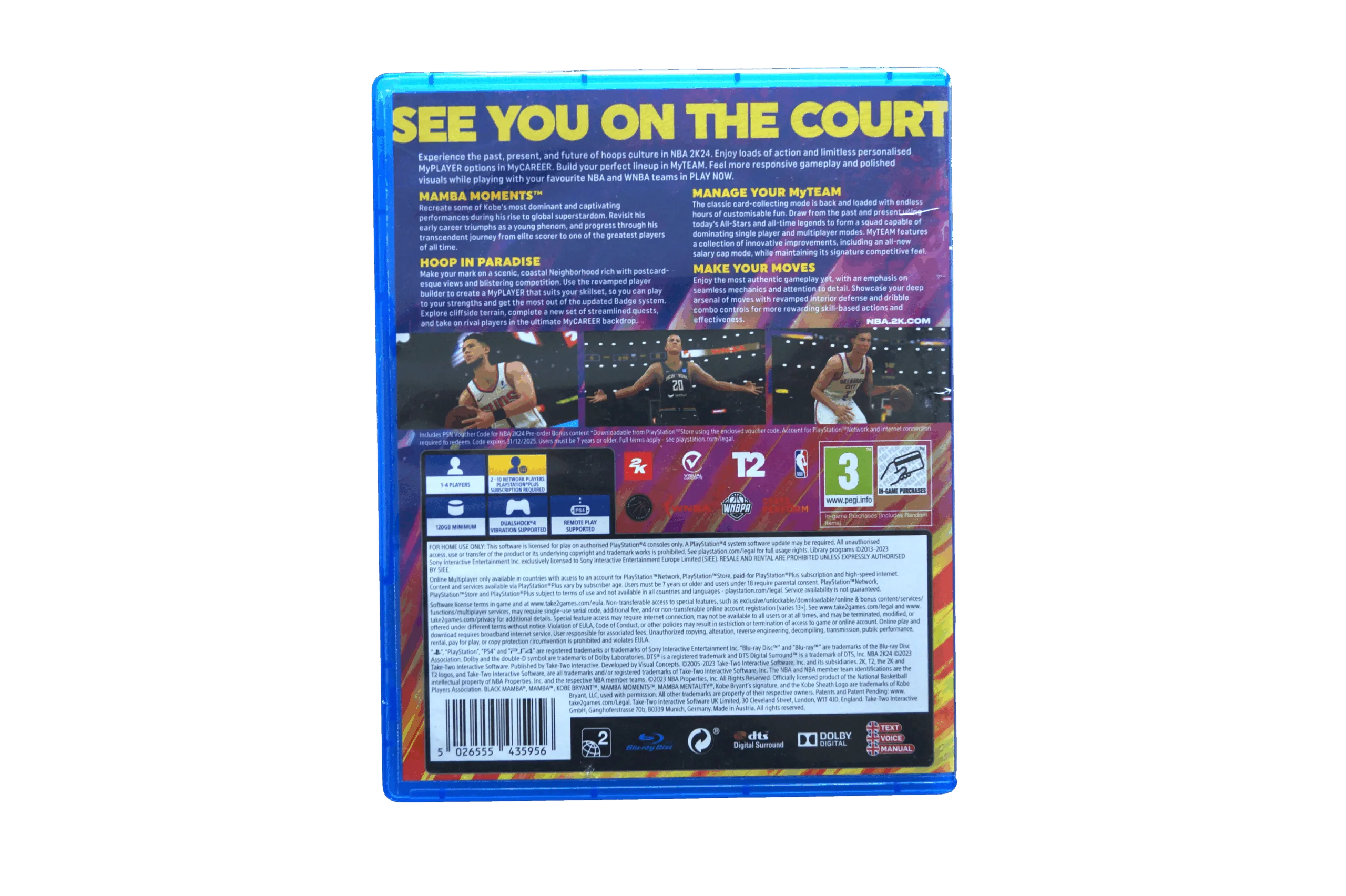 NBA 2K24 – PS4 (Brugt) – Back cover