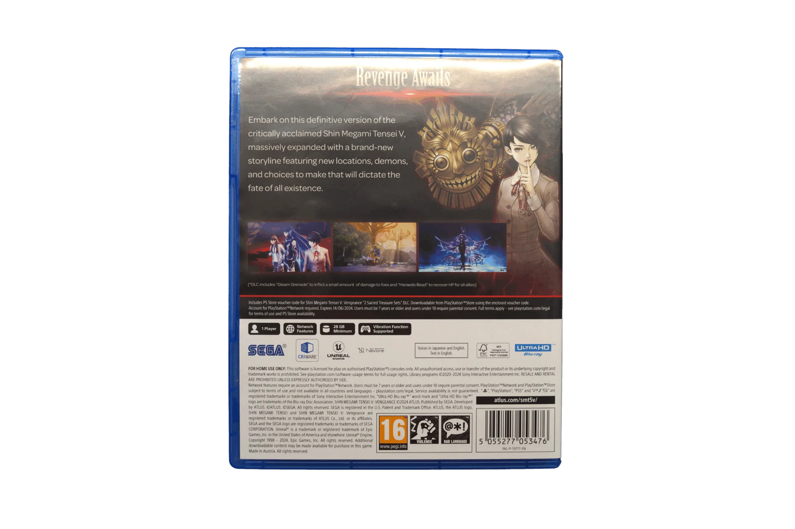 Shin Megami Tensei – PS5 (Brugt) – Alle varer – Back cover