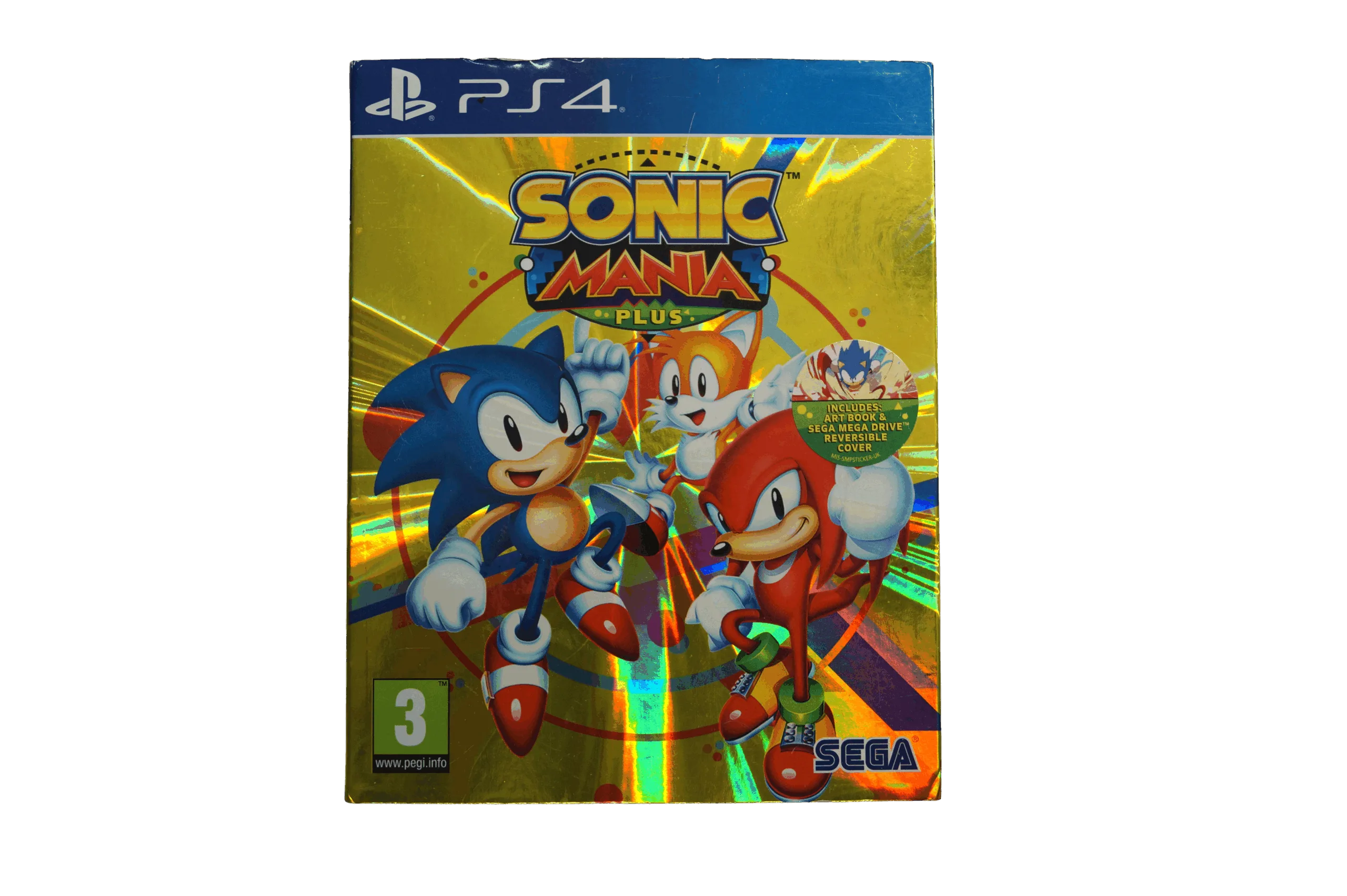 Sonic Mania Plus – PS4 (Brugt) – Alder: PEGI 3 – PlayStation 4 – Front cover