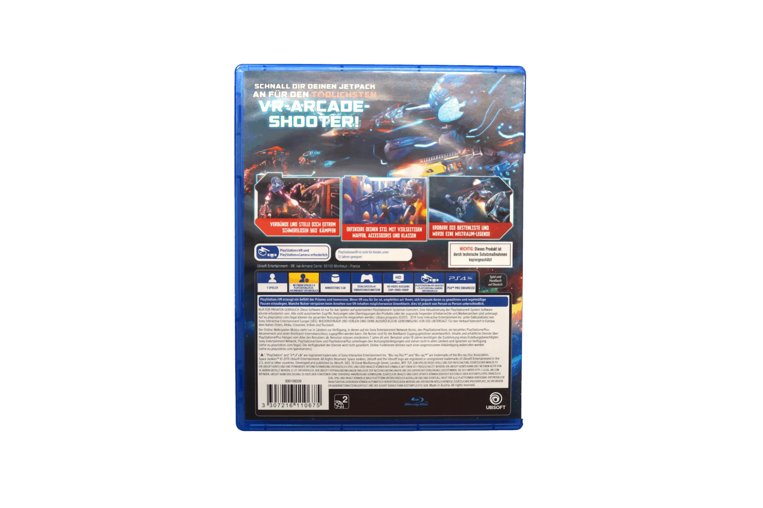Space Junkies – PS4 VR (Brugt) – Back cover
