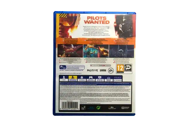 Star Wars: Squadrons VR– PS4 (Brugt) – Alder: PEGI 12 – PlayStation 4 – Back cover