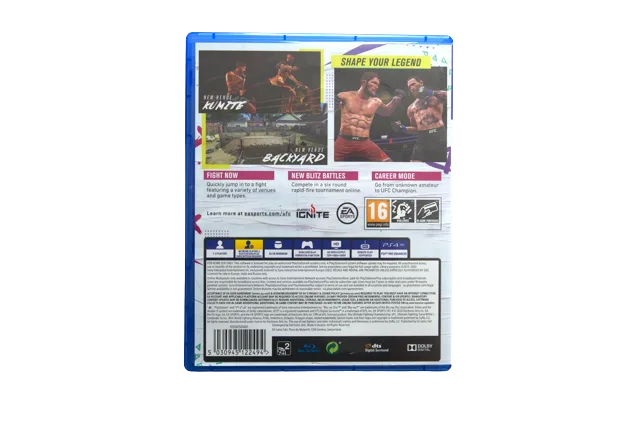 UFC 4 – PS4 (Brugt) – Alder: PEGI 16 – PlayStation 4 – Back cover