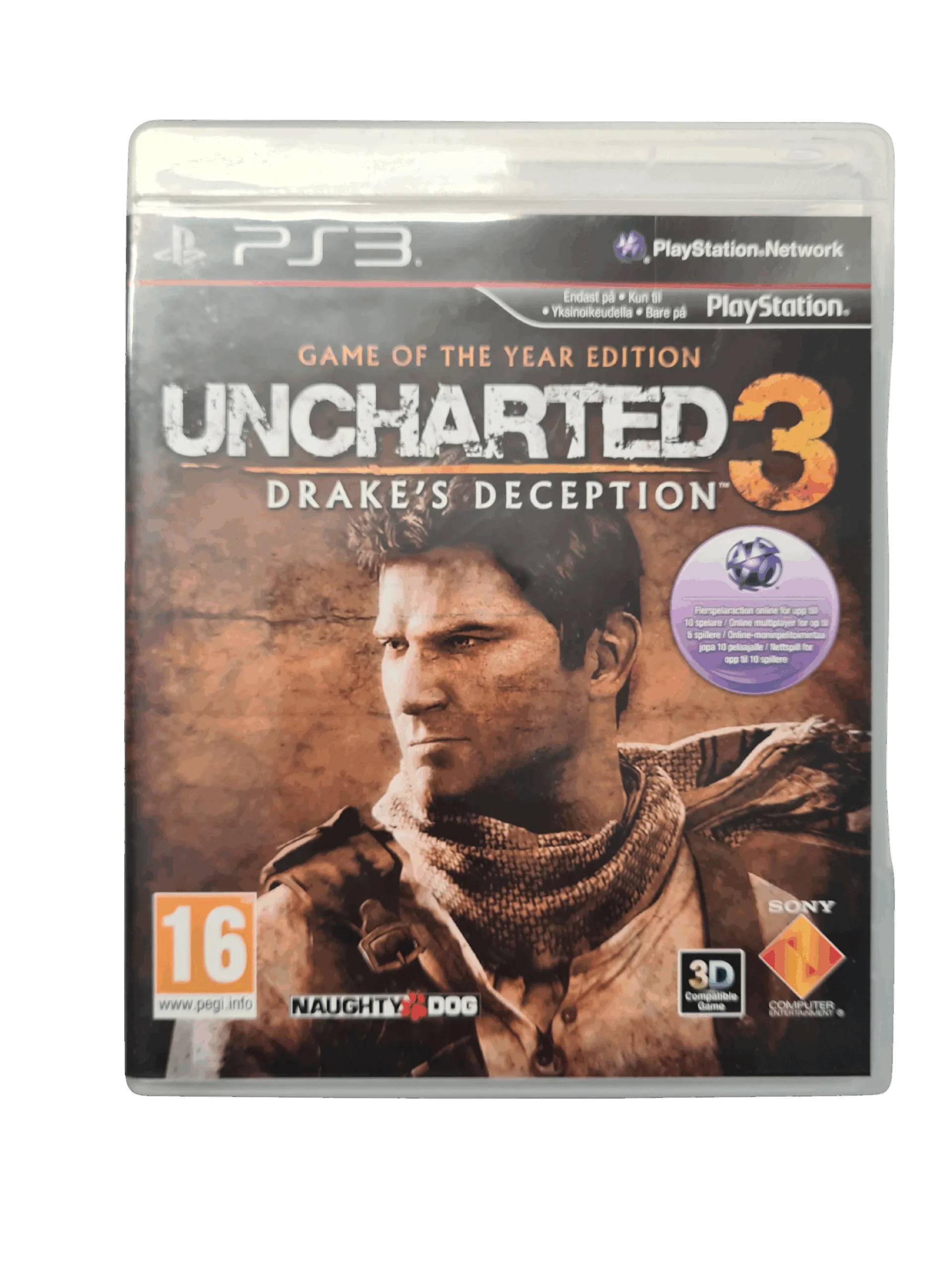 Uncharted 3: Drake's Deception - PS3 (Brugt) – Front cover