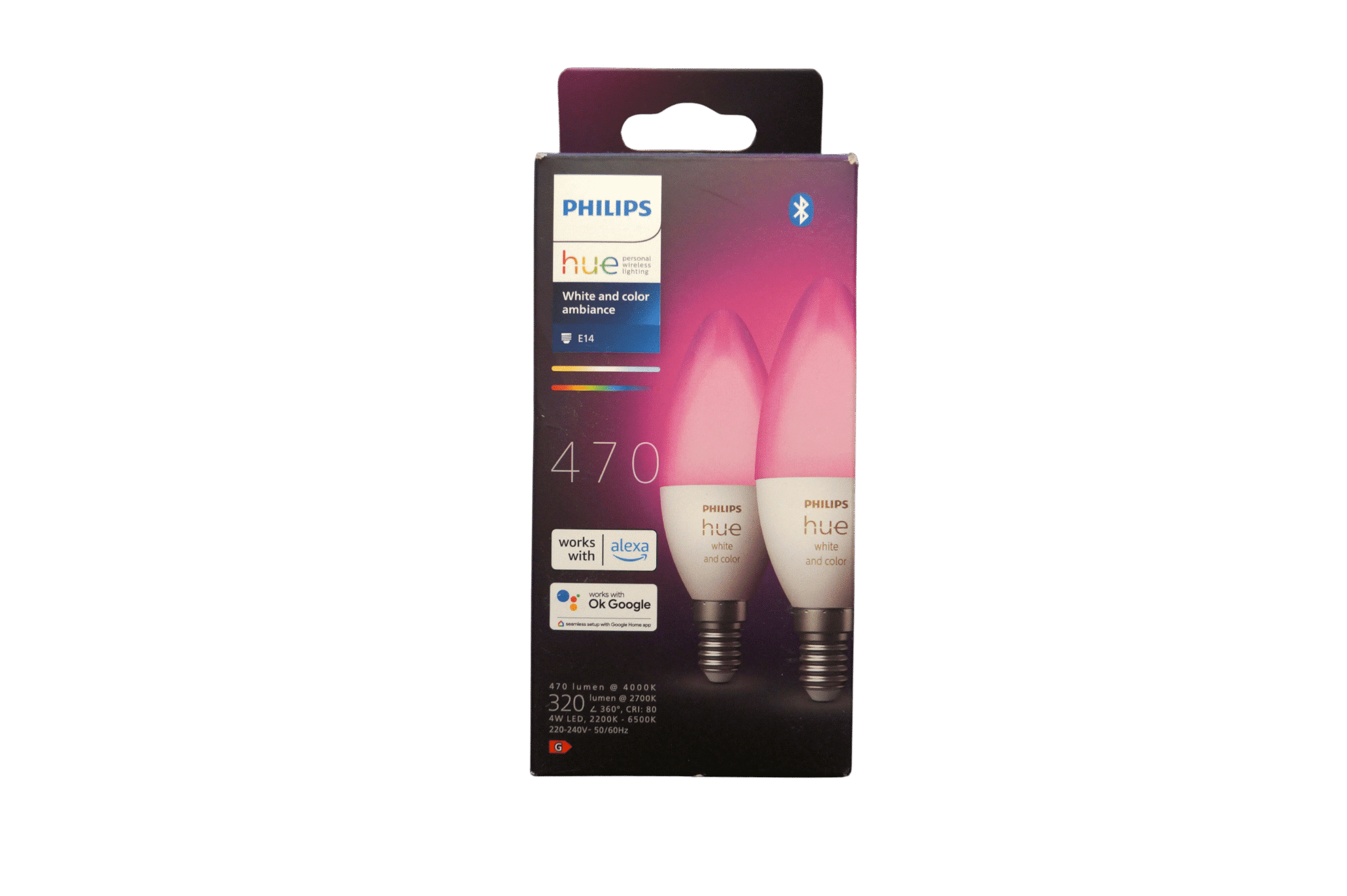 Philips Hue Color E14 B39 Kertepære – 2-Pak