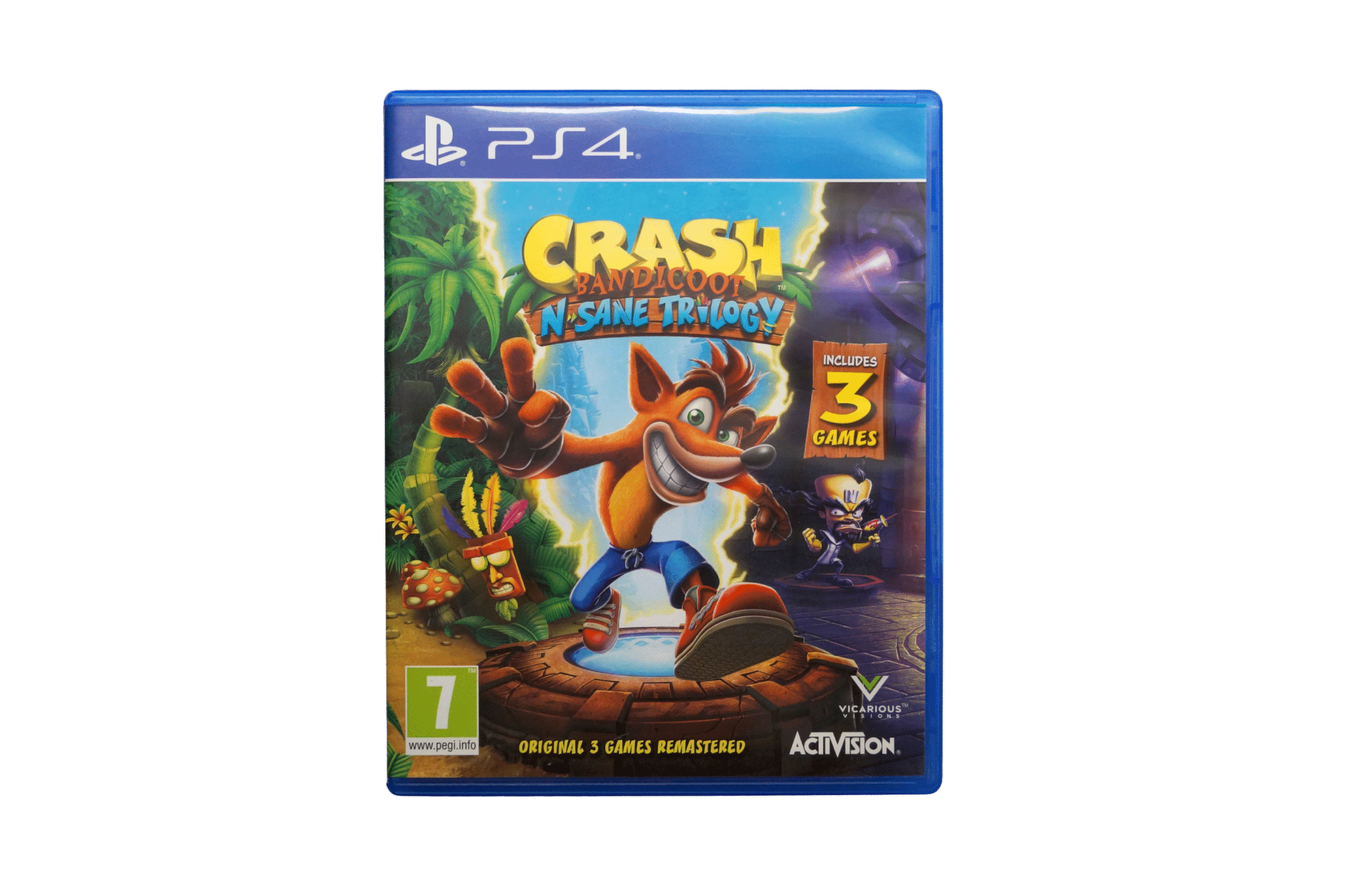Crash Bandicoot N. Sane Trilogy – PS4 (Brugt) – Front cover