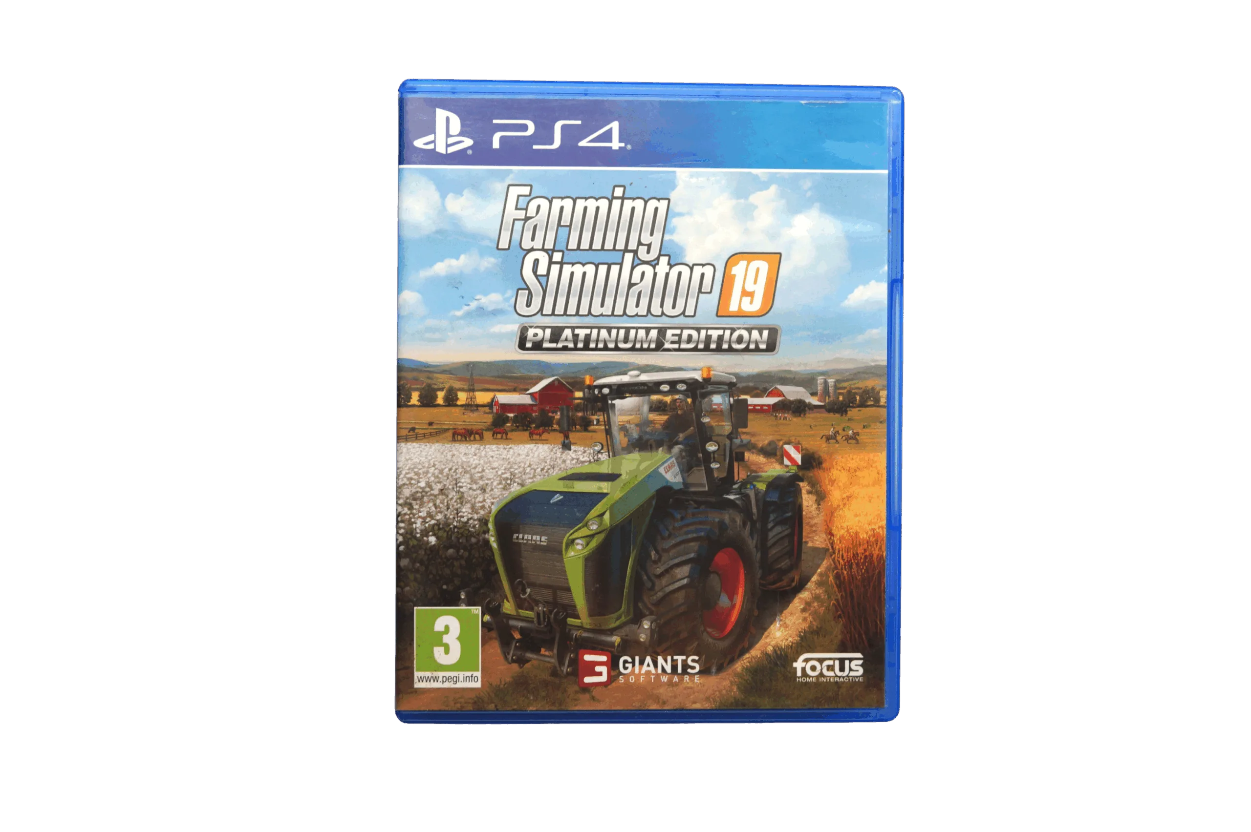 Farming Simulator 19: Platinum Edition – PS4 (Brugt) – Front cover