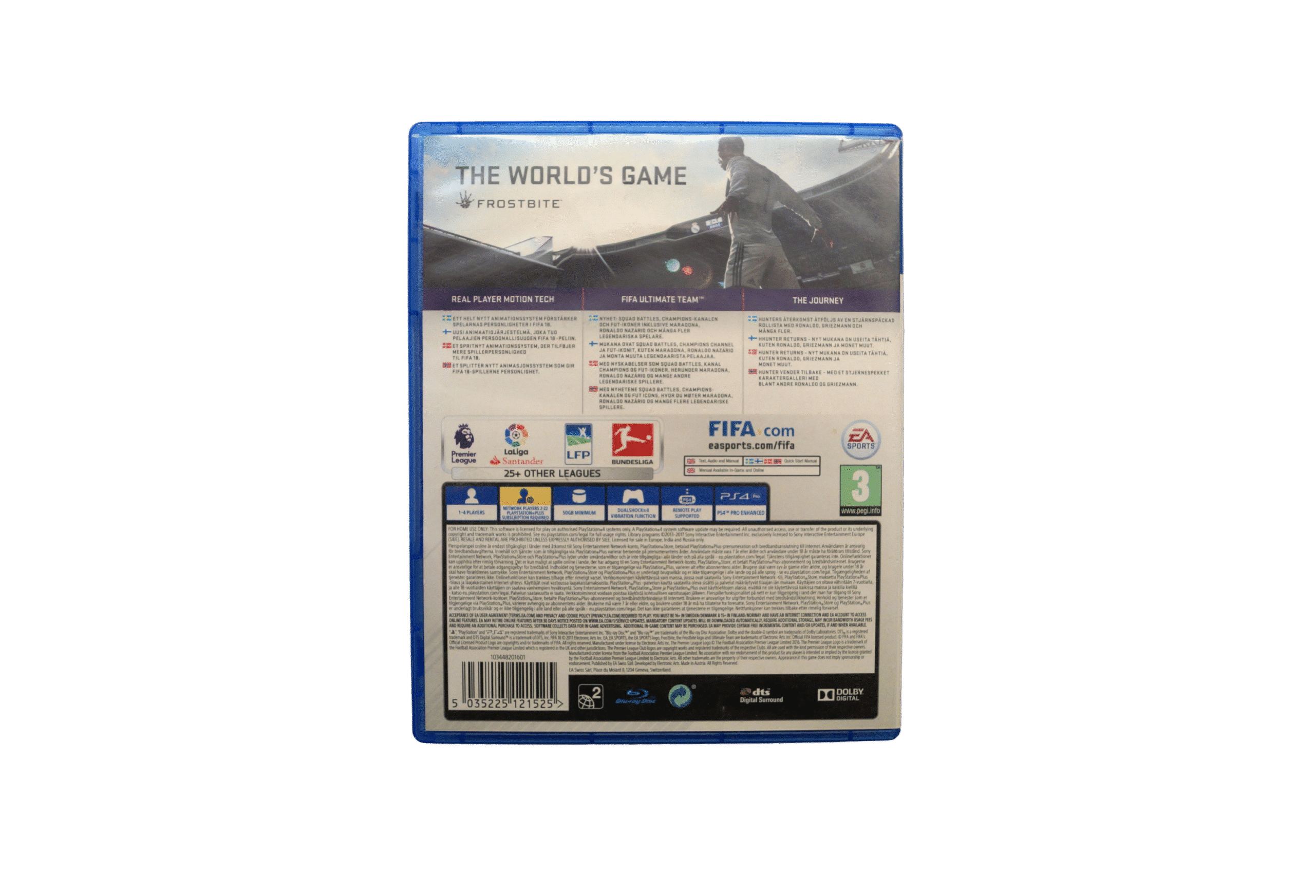 FIFA 18 – PS4 (Brugt) – Back cover
