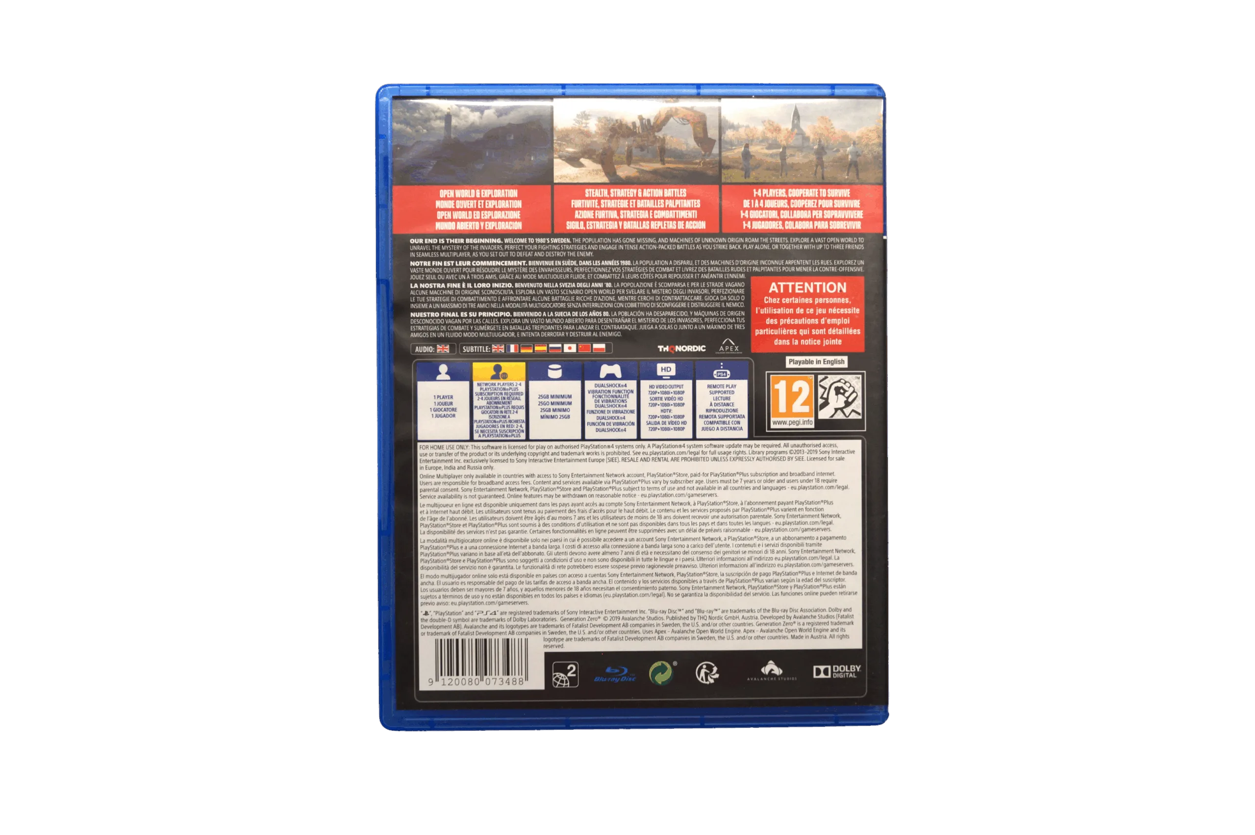Generation Zero – PS4 (Brugt) – Back cover