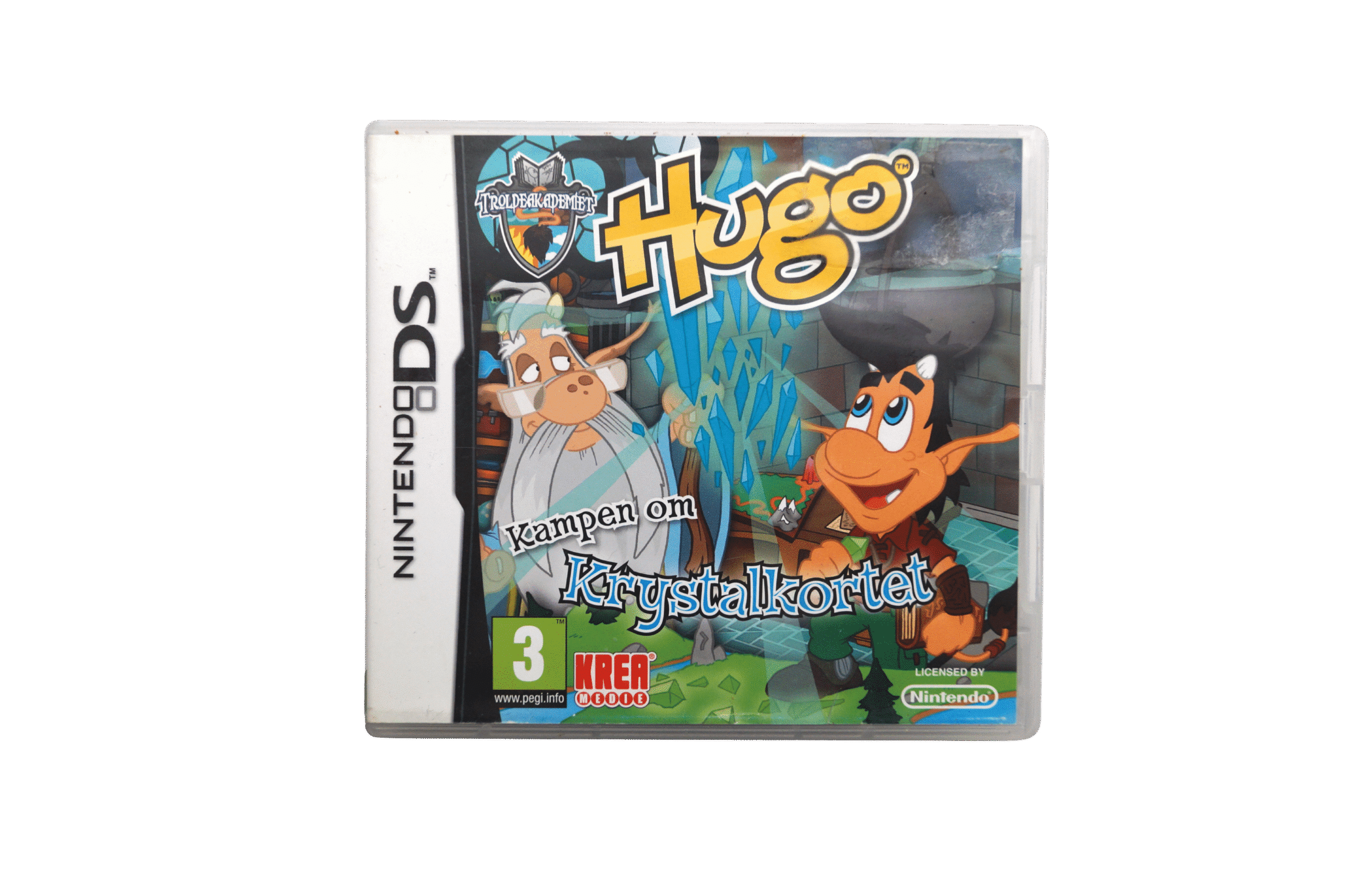 Hugo: Kampen om Krystalkortet – Nintendo DS (Brugt) – Alder: PEGI 3 – Nintendo DS – Front cover