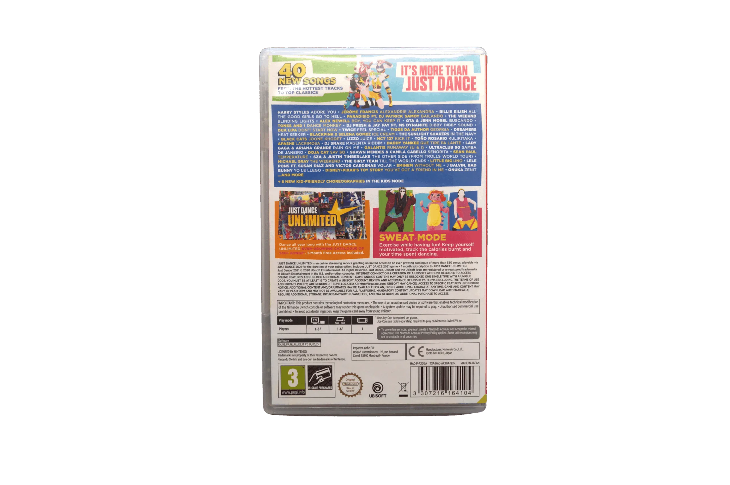 Just Dance 2021 – Nintendo Switch (Brugt) – Back cover