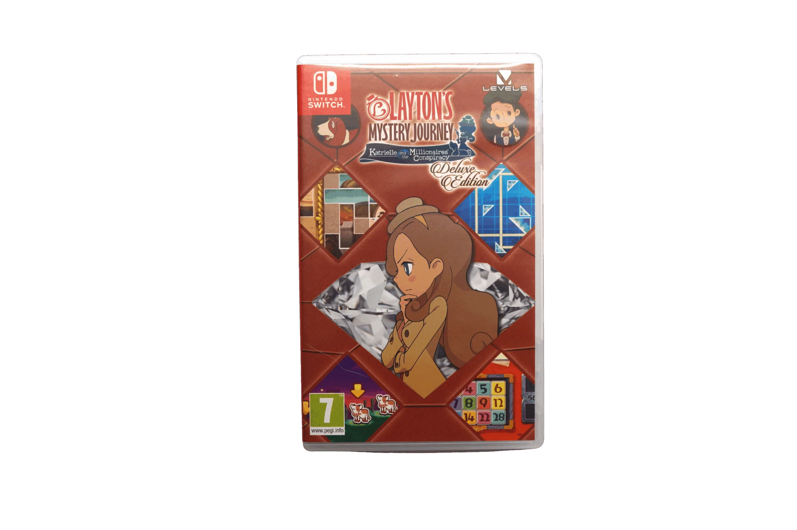 Layton’s Mystery Journey: Katrielle and the Millionaires’ Conspiracy – Deluxe Edition – Nintendo Switch (Brugt) – Alder: PEGI 7 – Nintendo Switch – Front cover