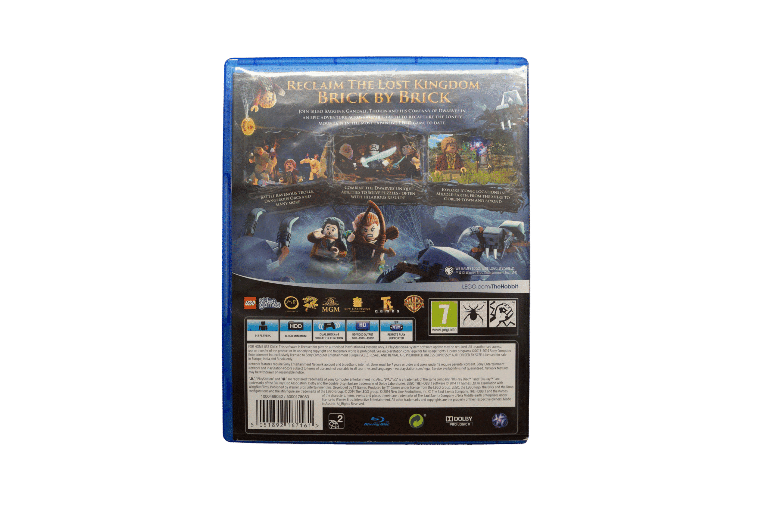 LEGO The Hobbit - PS4 (Brugt) – Back cover