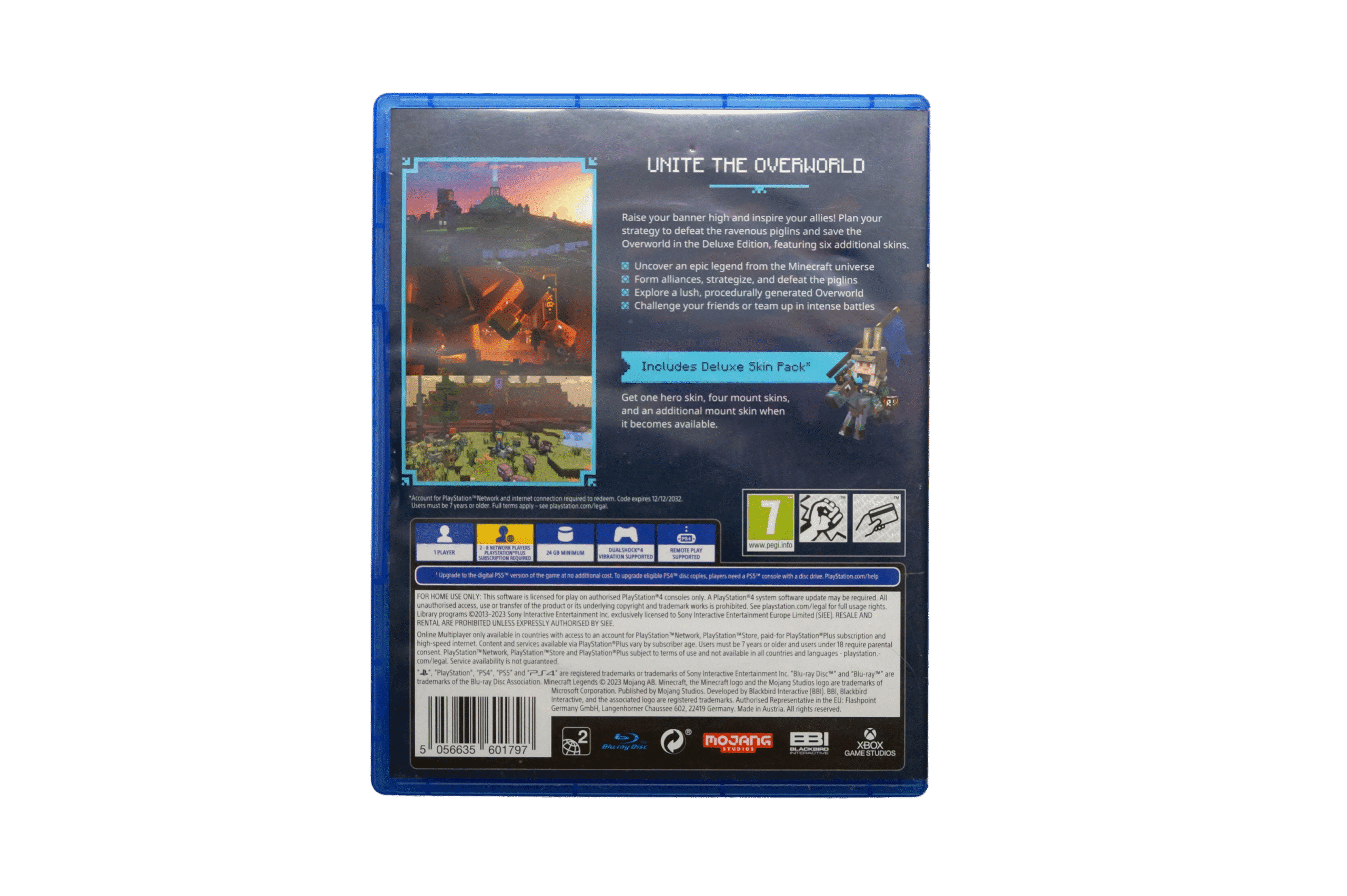 Minecraft Legends: Deluxe Edition – PS4 (Brugt) – Back cover