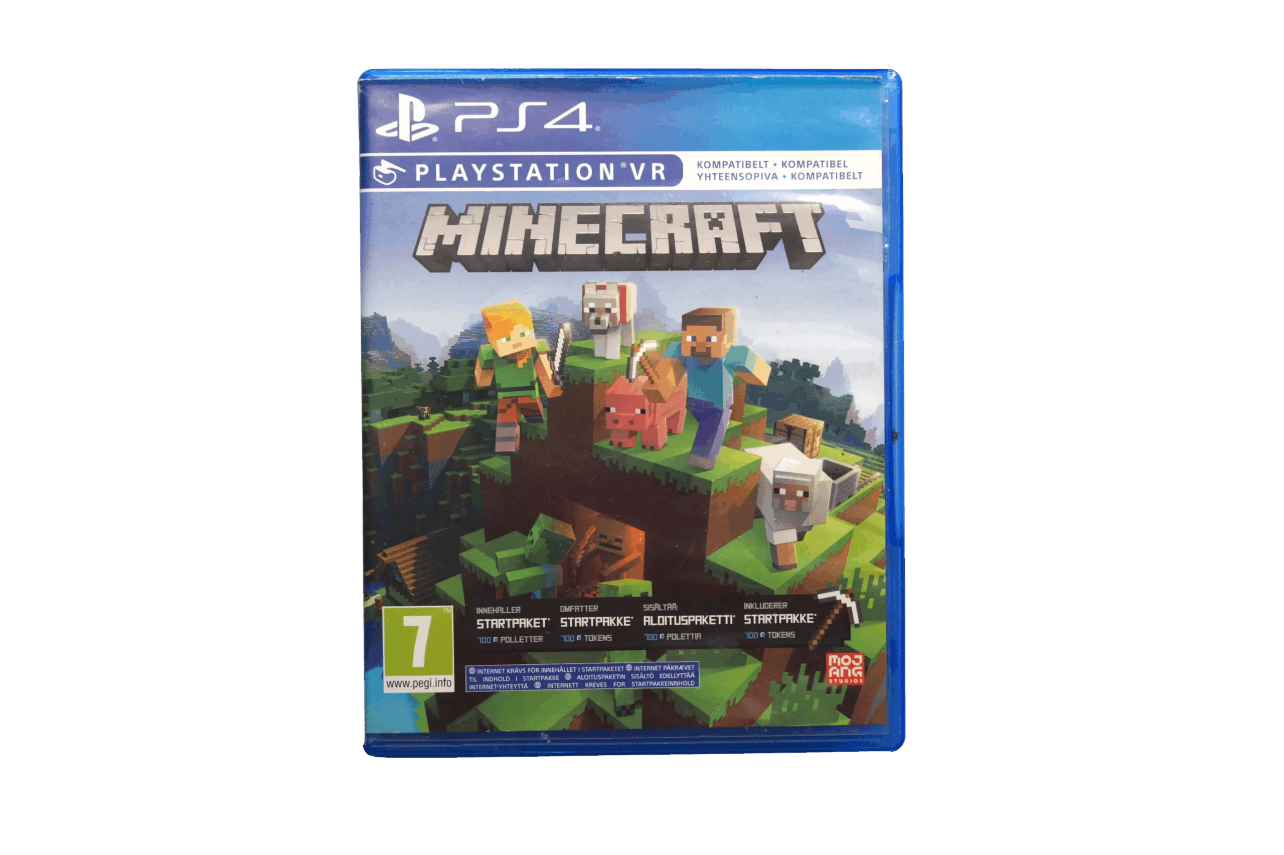 Minecraft VR – PS4 VR (Brugt) – Alder: PEGI 7 – PlayStation 4 – Front cover