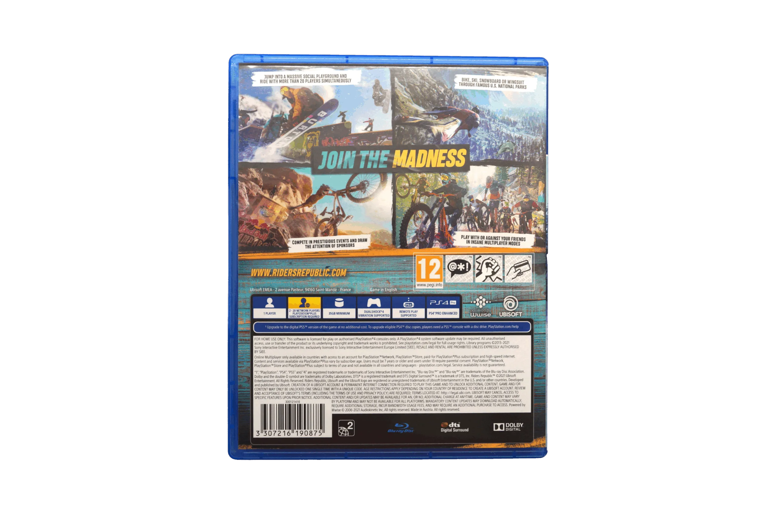 Riders Republic – PS4 (Brugt) – Alder: PEGI 12 – PlayStation 4 – Back cover