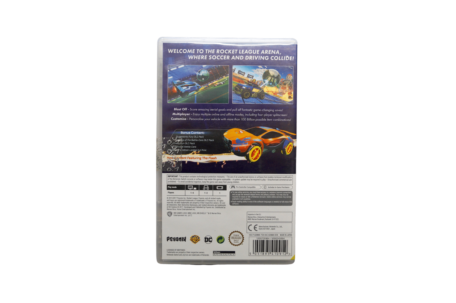 Rocket League: Collector’s Edition – Nintendo Switch (Brugt) – Back cover