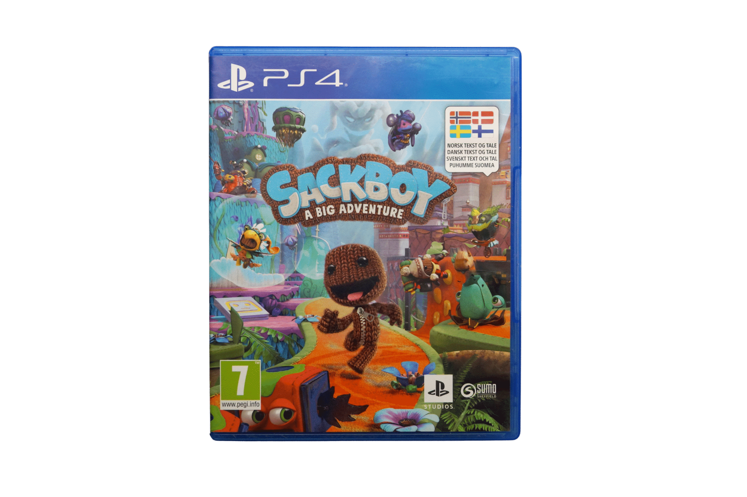 Sackboy: A Big Adventure – PS4 (Brugt) – Alder: PEGI 7 – PlayStation 4 – Front cover
