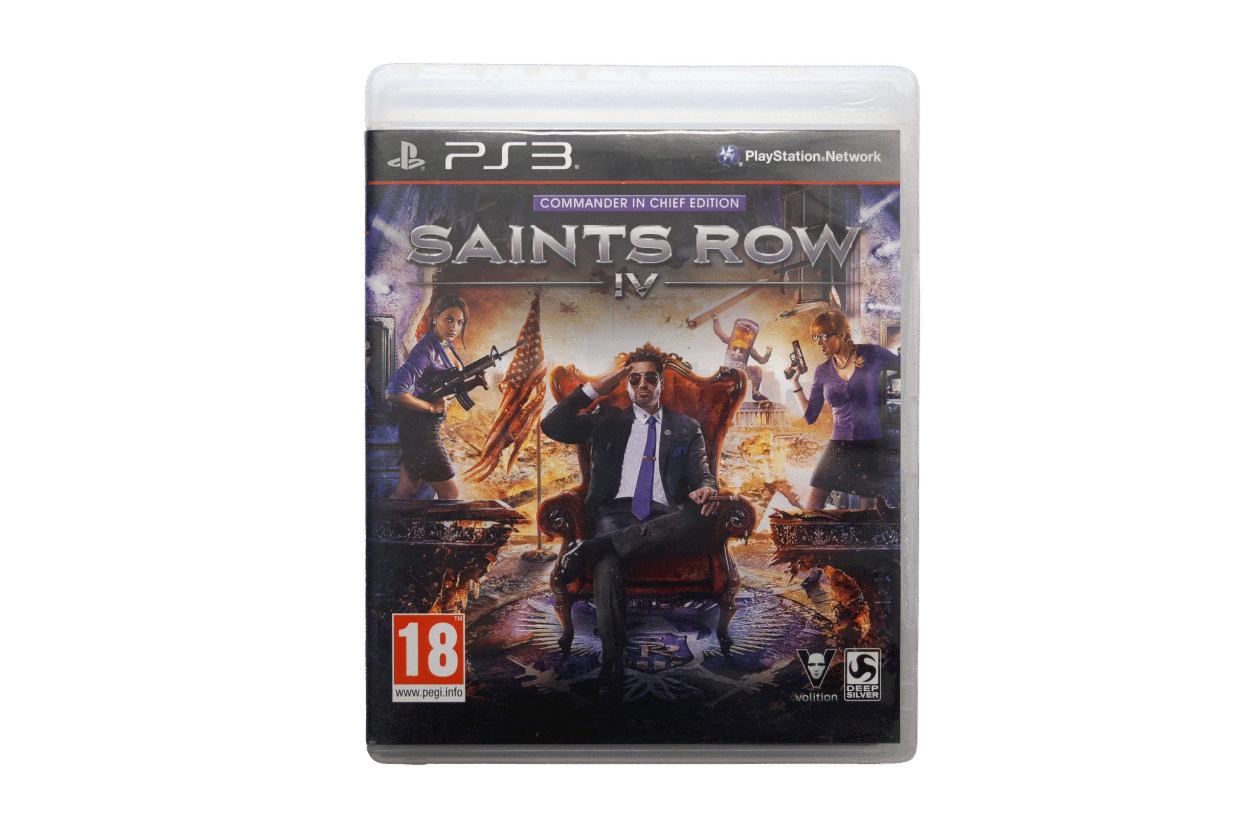 Saints Row IV: Commander-in-Chief Edition - PS3 (Brugt) – Alder: PEGI 18 – PlayStation 3 – Front cover