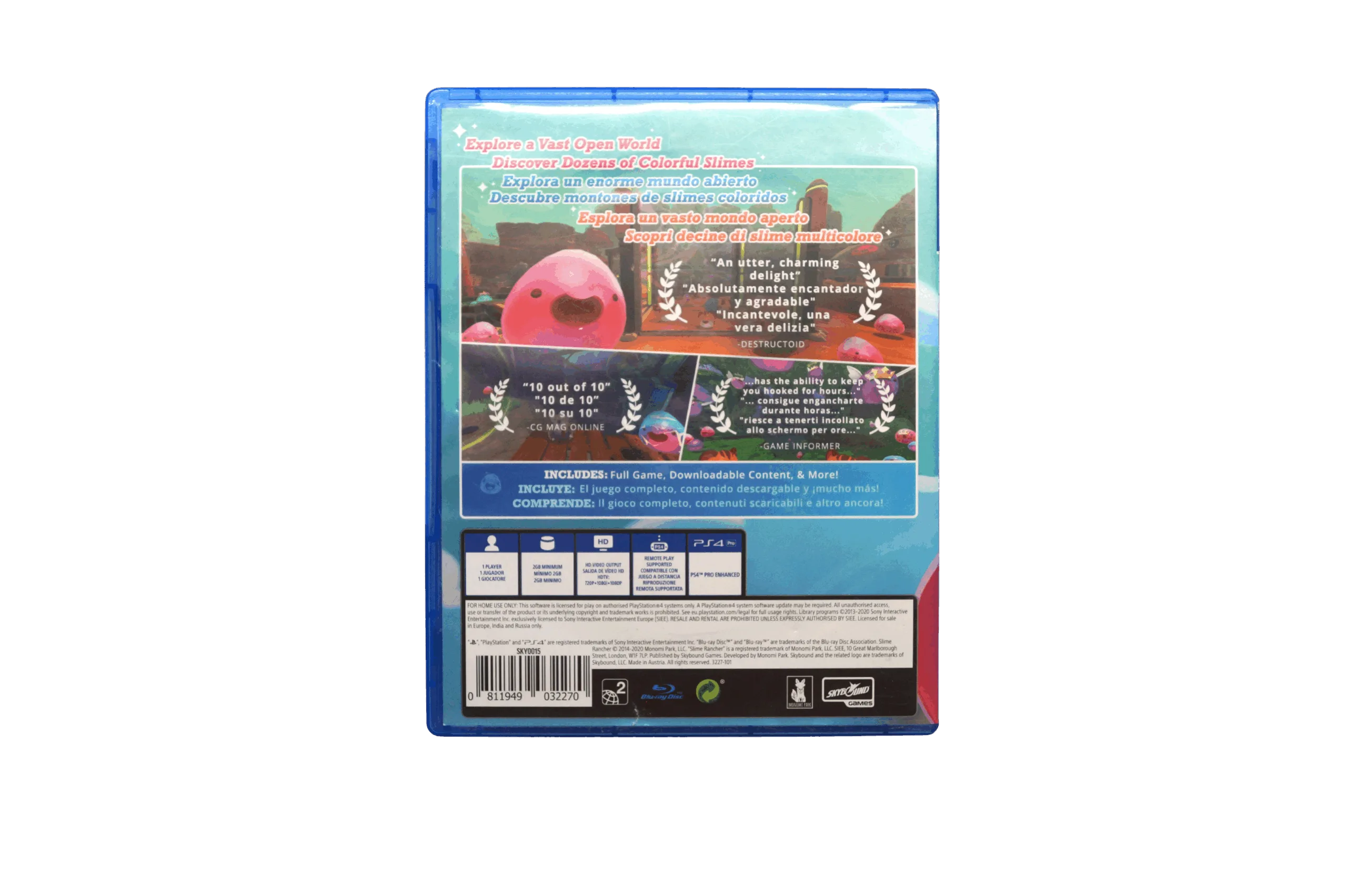 Slime Rancher Deluxe Edition – PS4 (Brugt) – Back cover