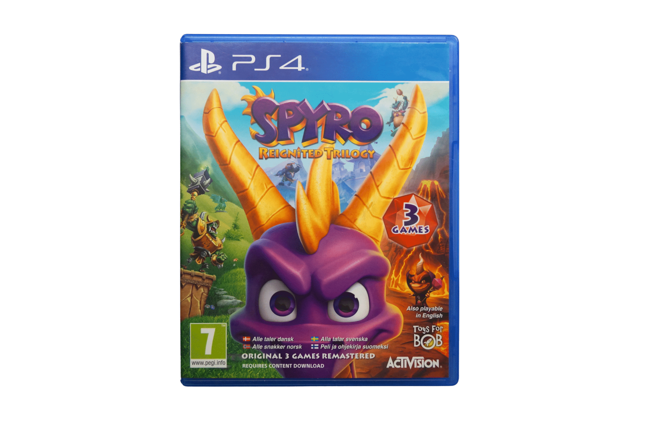 Spyro Reignited Trilogy – PS4 (Brugt) – Alder: PEGI 7 – PlayStation 4 – Front cover