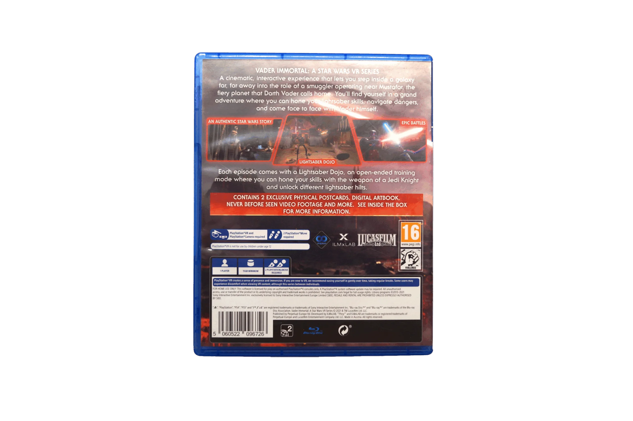 Star Wars VR Series: Vader Immortal – PS4 VR (Brugt) – Back cover