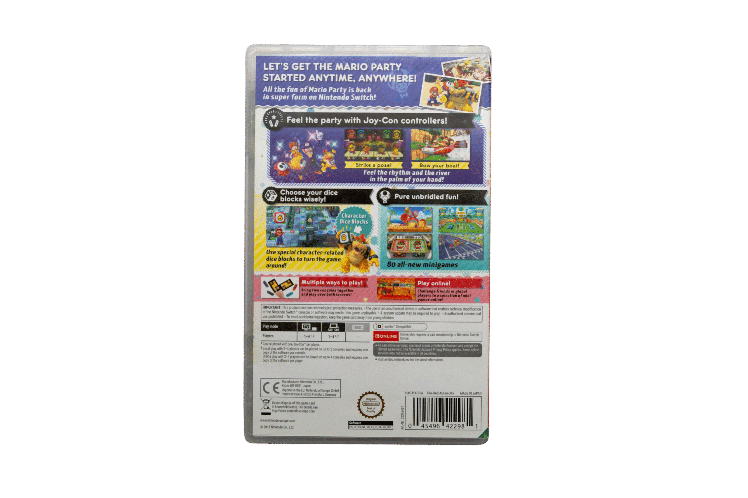 Super Mario Party – Nintendo Switch (Brugt) – Back cover