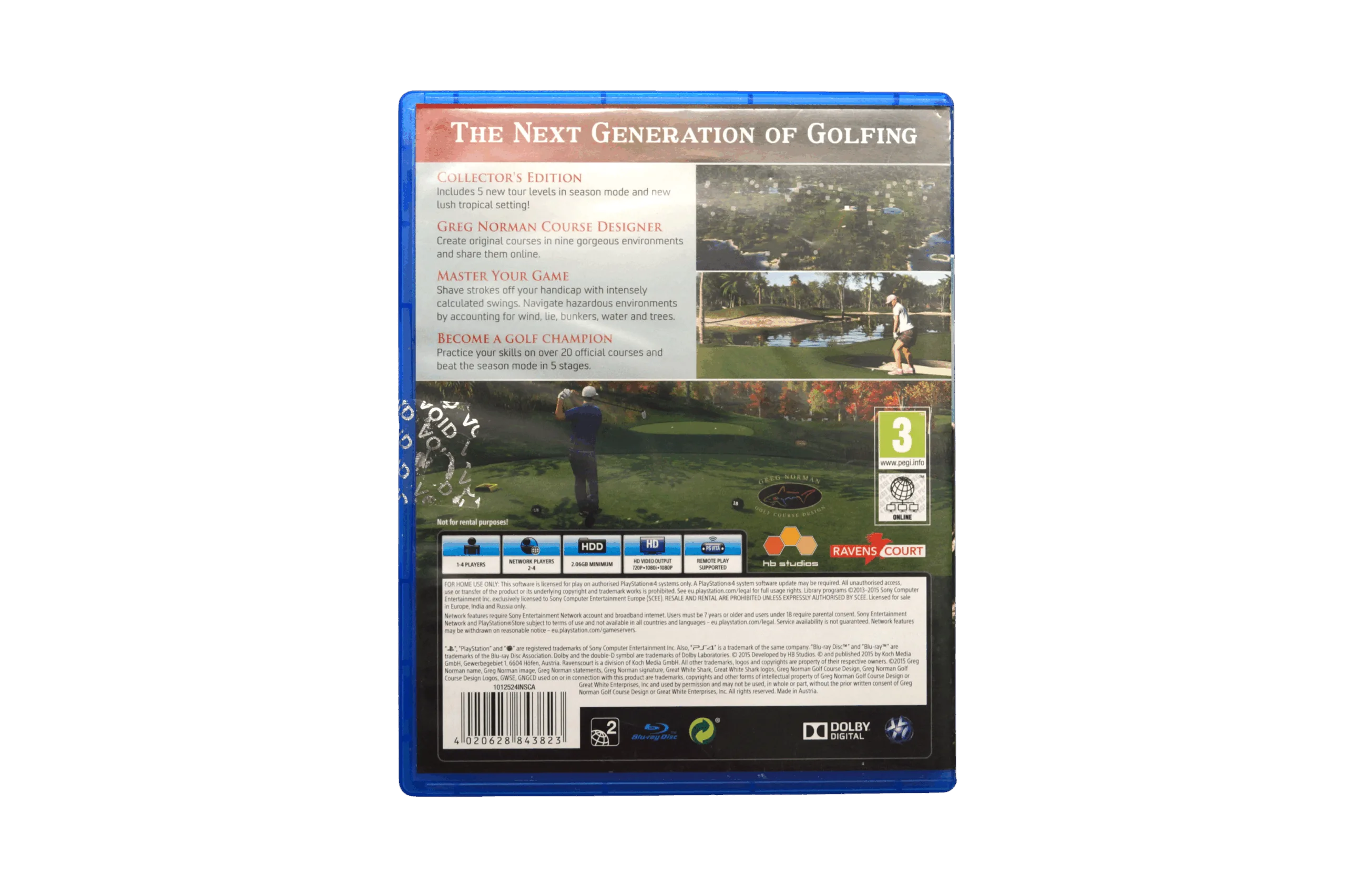 The Golf Club – Collector’s Edition – PS4 (Brugt) – Back cover